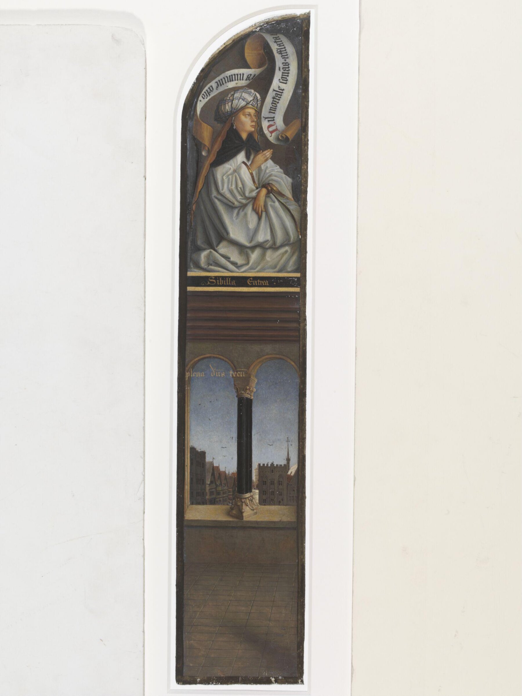 Copy of a detail of the Ghent Altarpiece, Sibyl of  Erythrae, by Hubert and Jan van Eyck in the church of St Bavon, Ghent., Christian Schultz, 1860s