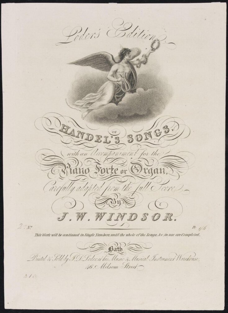 Loder's Edition of Handel's Songs image