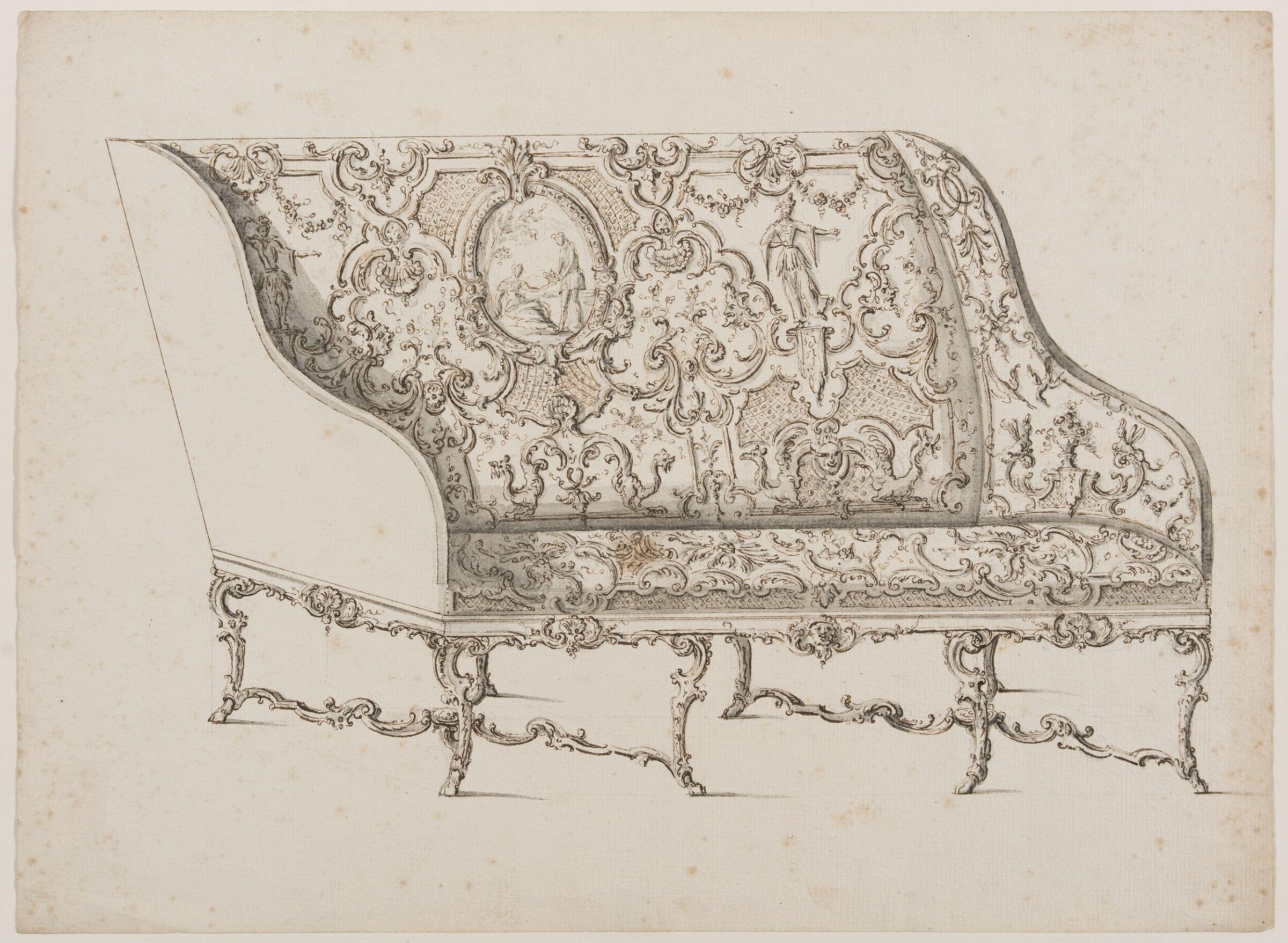 Design for a canapé, Thomas Lainé, ca. 1715-1720