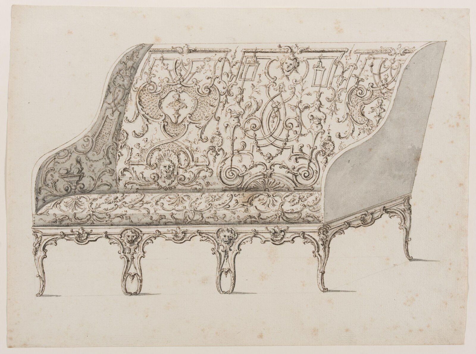 Design for a canapé, Thomas Lainé, ca. 1715-1720
