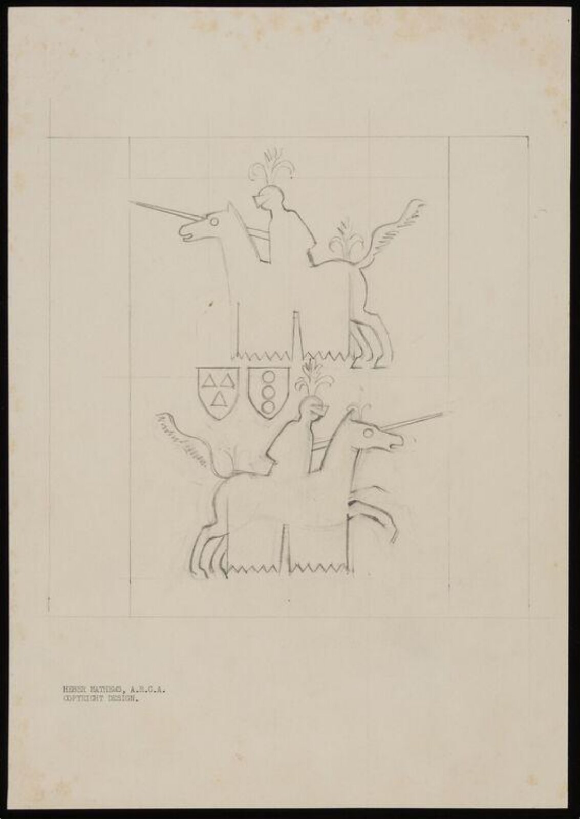 Drawing, Heber Mathews, ca.early 20th century