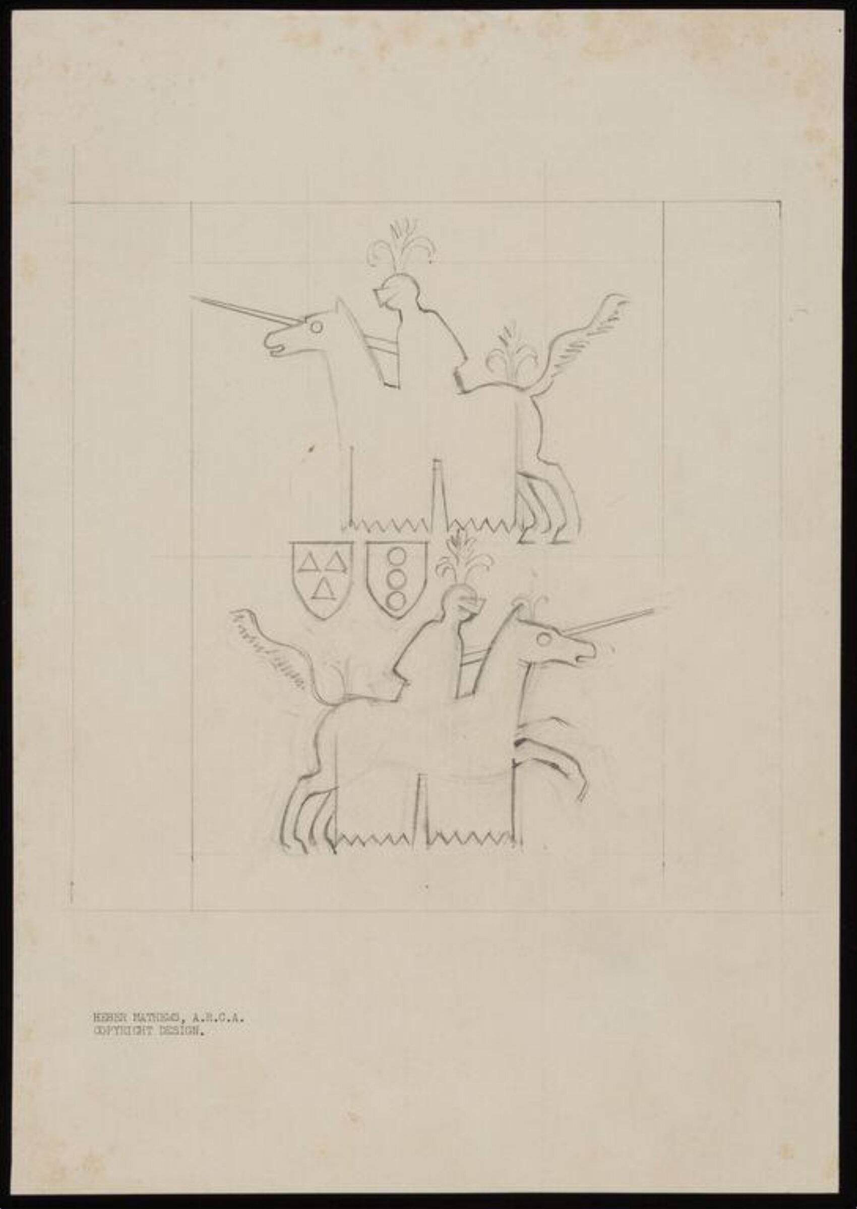 Drawing, Heber Mathews, ca.early 20th century