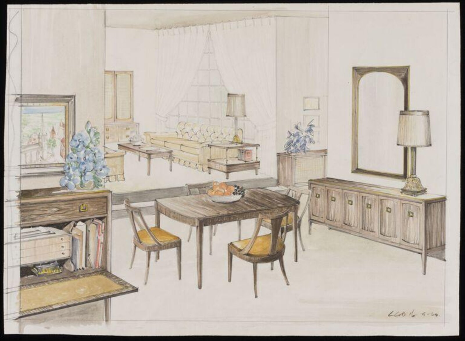 Drawing, Leslie Dandy, 1962