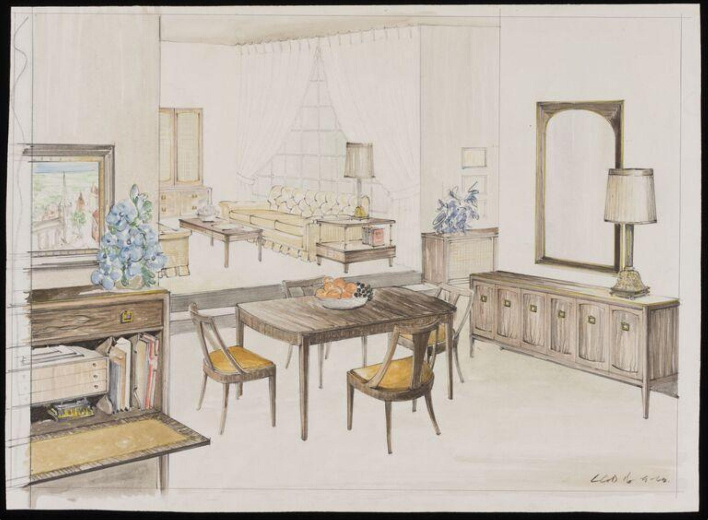 Drawing, Leslie Dandy, 1962