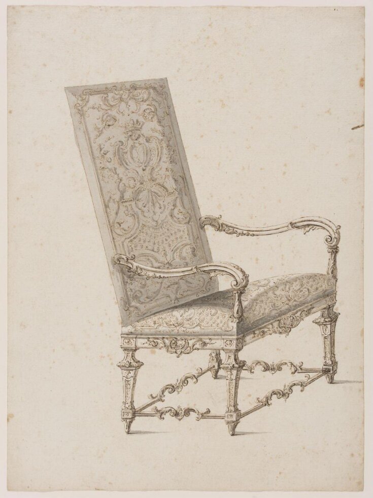 Design for a chair with arms top image