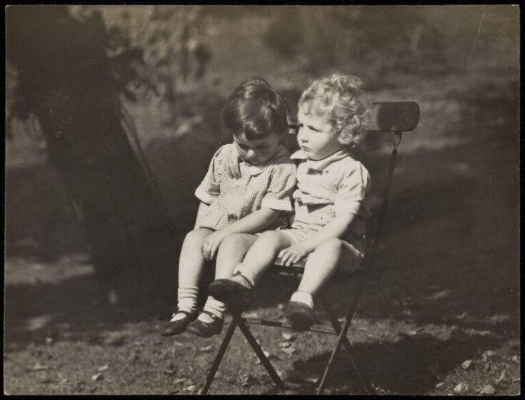 Two toddlers sitting on a chair, National Adoption Home, Tower Cressy top image