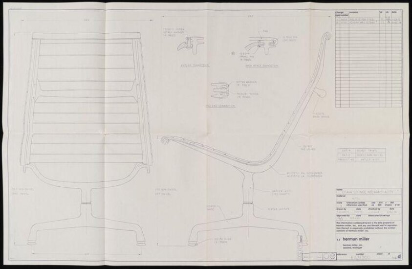Later adaptations of the Eames Lounge Chair and Ottoman