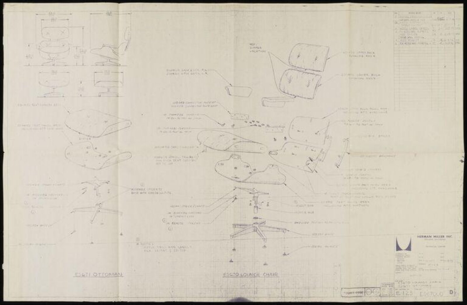 Drawing, Charles Eames, 1955