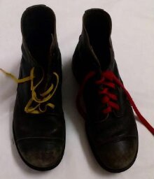 Workman's boots worn by Berwick Kaler as Dame thumbnail 1