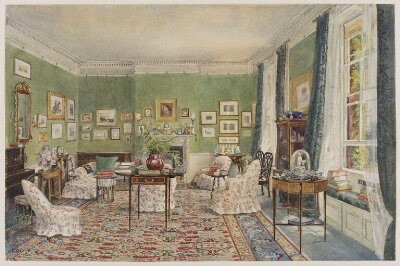 The Drawing room at 3, The Close, Winchester