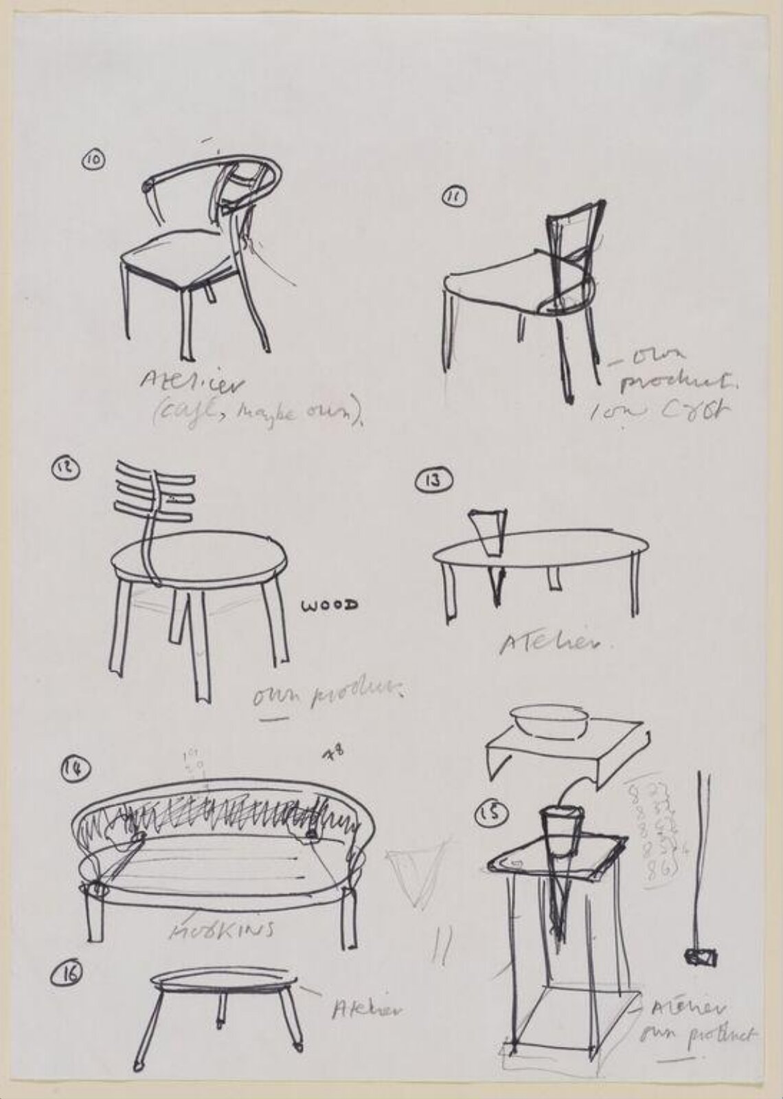 Drawing, Chamberlain, 1986