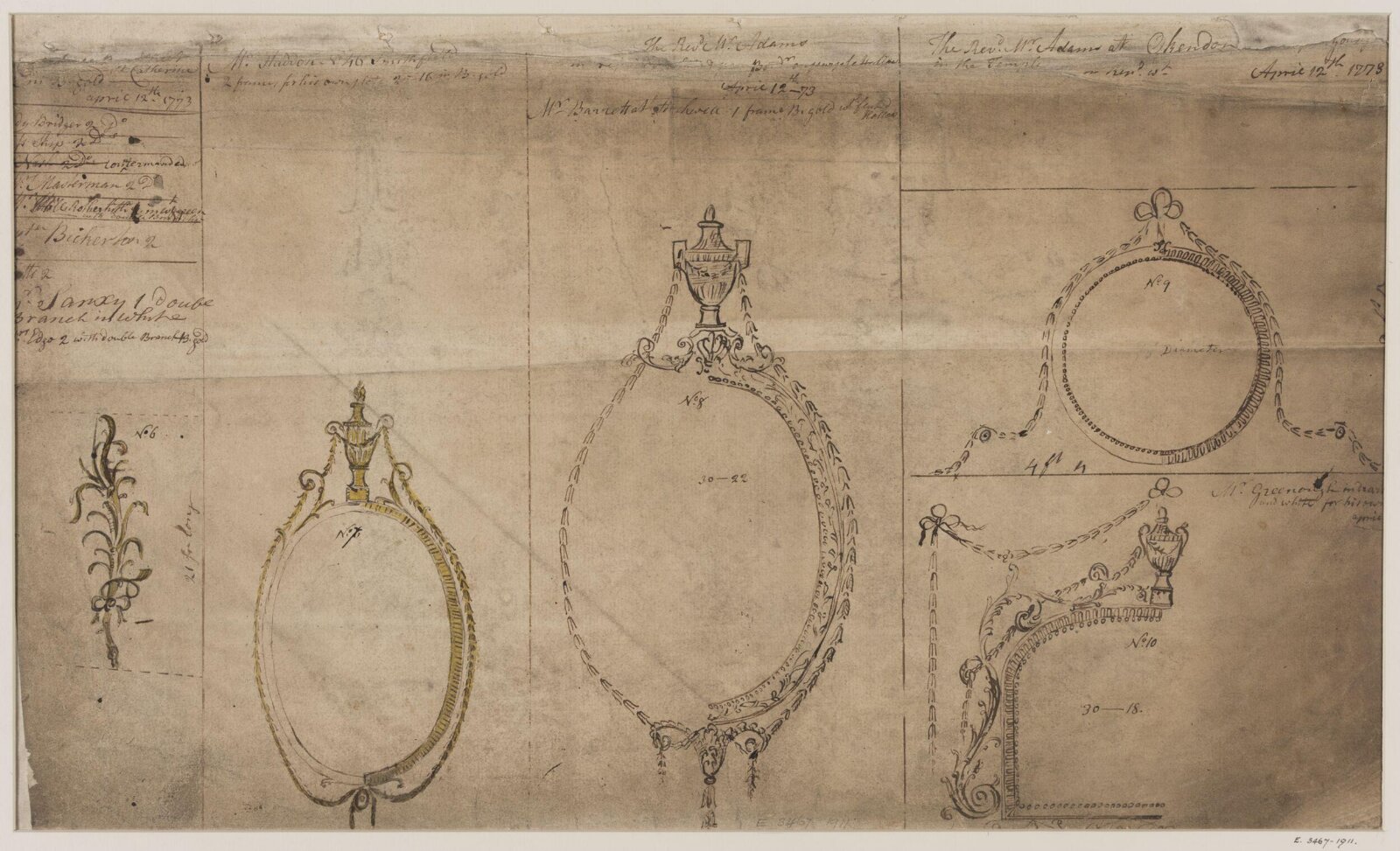 Drawing, workshop of John Linnell, mid 1770s