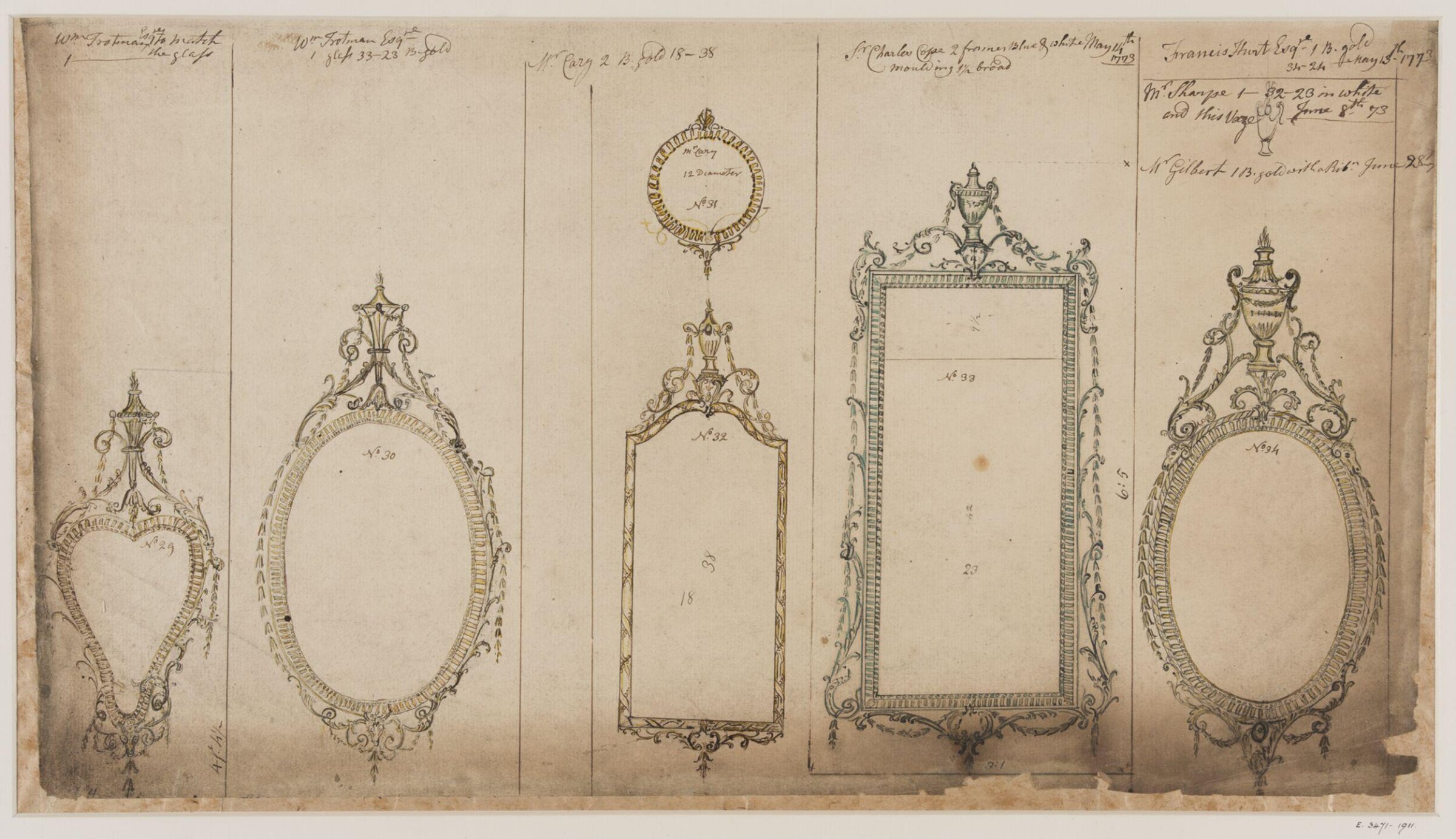 Drawing, workshop of John Linnell, mid 1770s