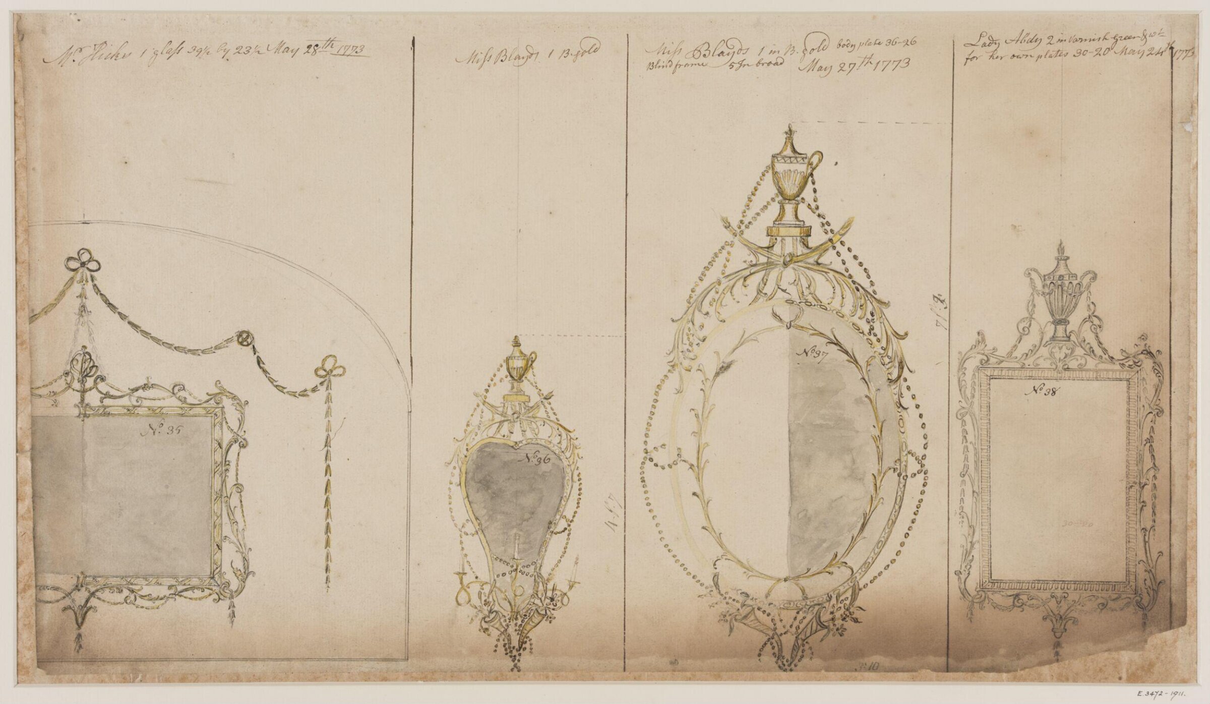 Drawing, workshop of John Linnell, mid 1770s