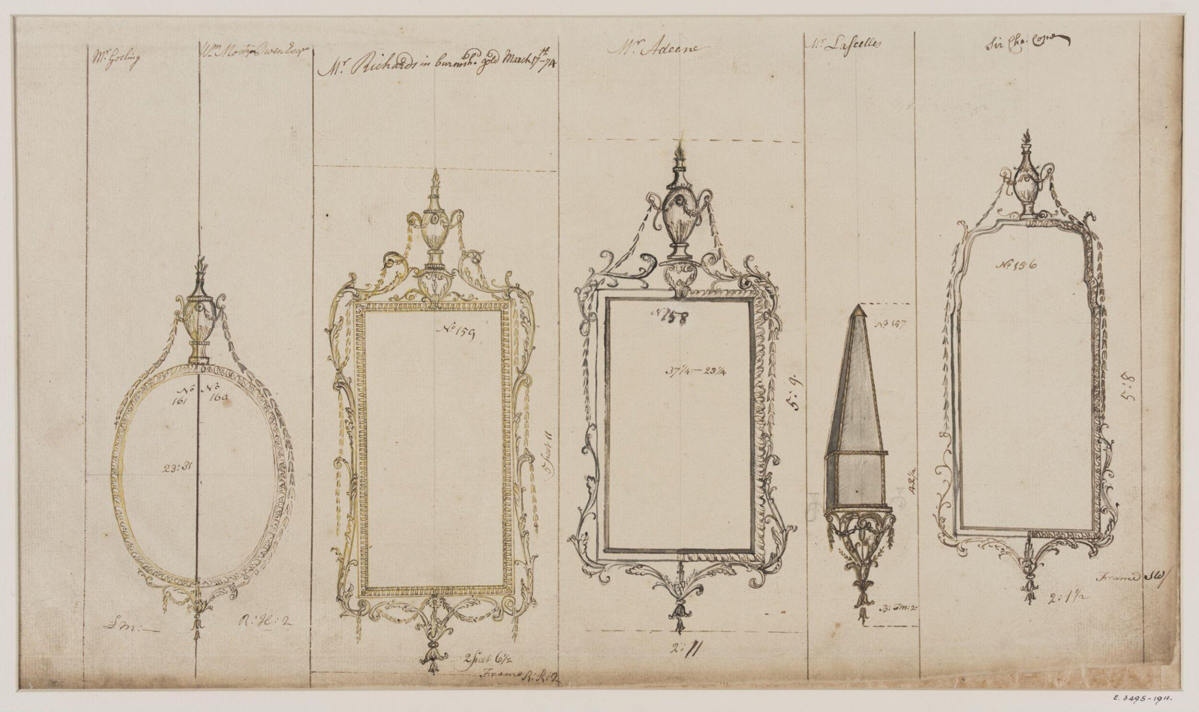 Drawing, workshop of John Linnell, mid 1770s