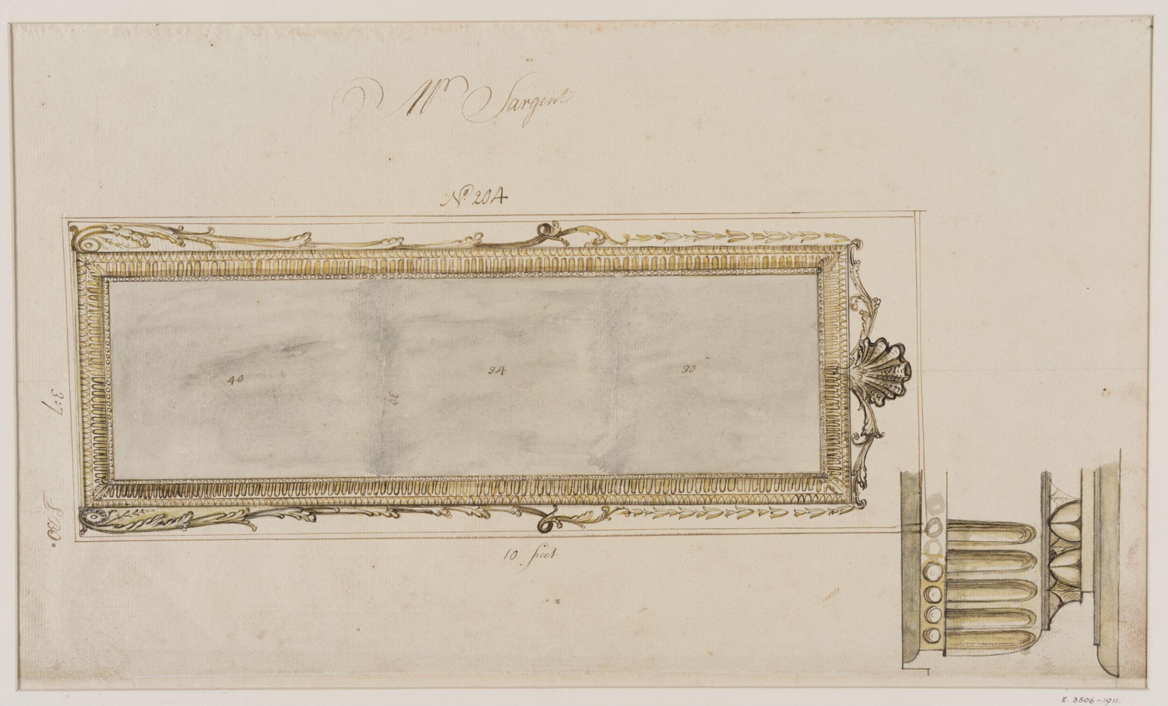 Drawing, workshop of John Linnell, mid 1770s