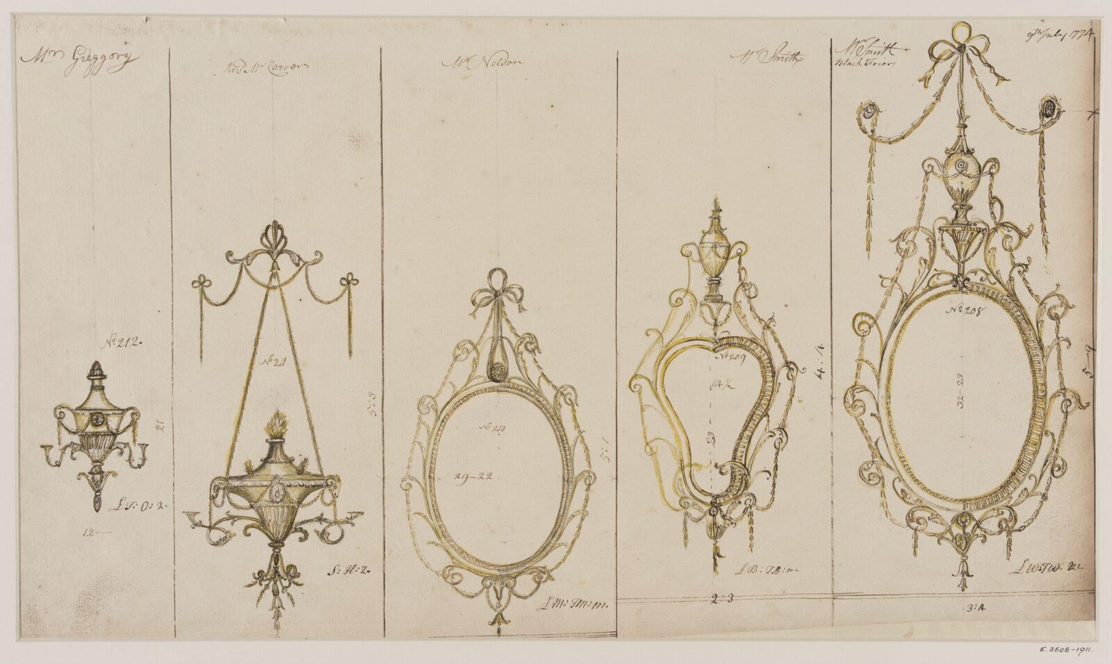 Drawing, workshop of John Linnell, mid 1770s