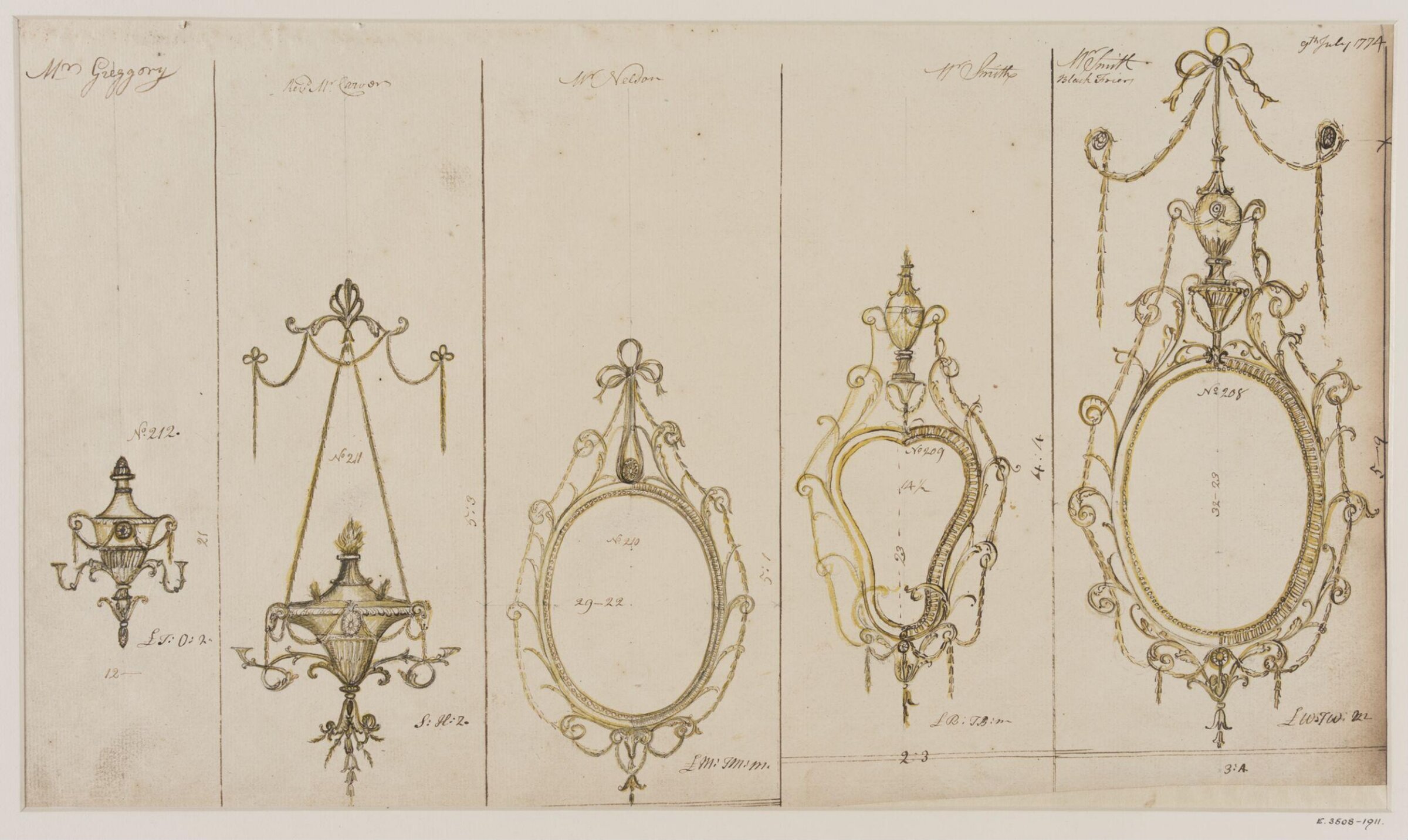 Drawing, workshop of John Linnell, mid 1770s