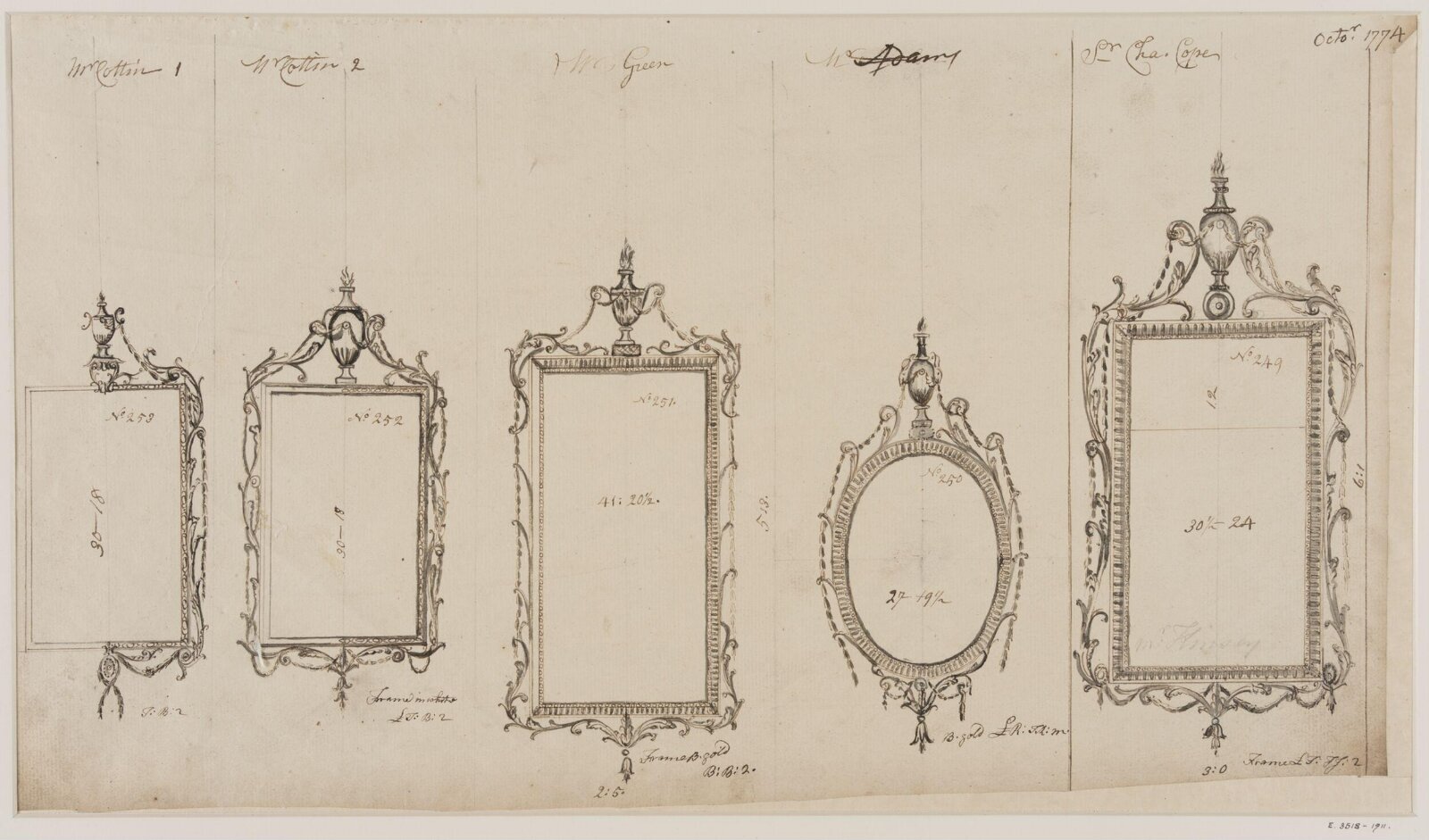 Drawing, John Linnell, ca. October 1774