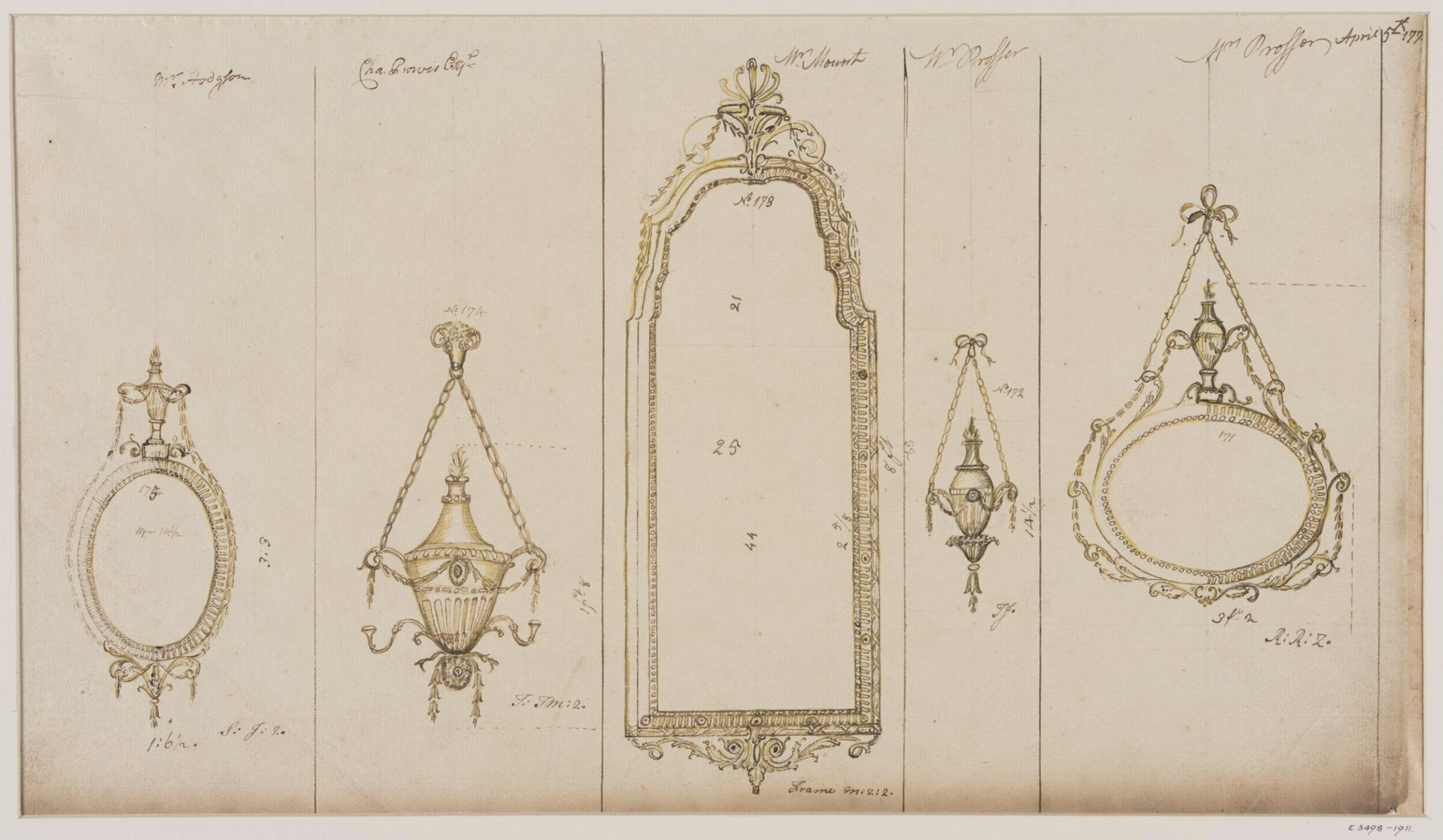 Drawing, workshop of John Linnell, mid 1770s