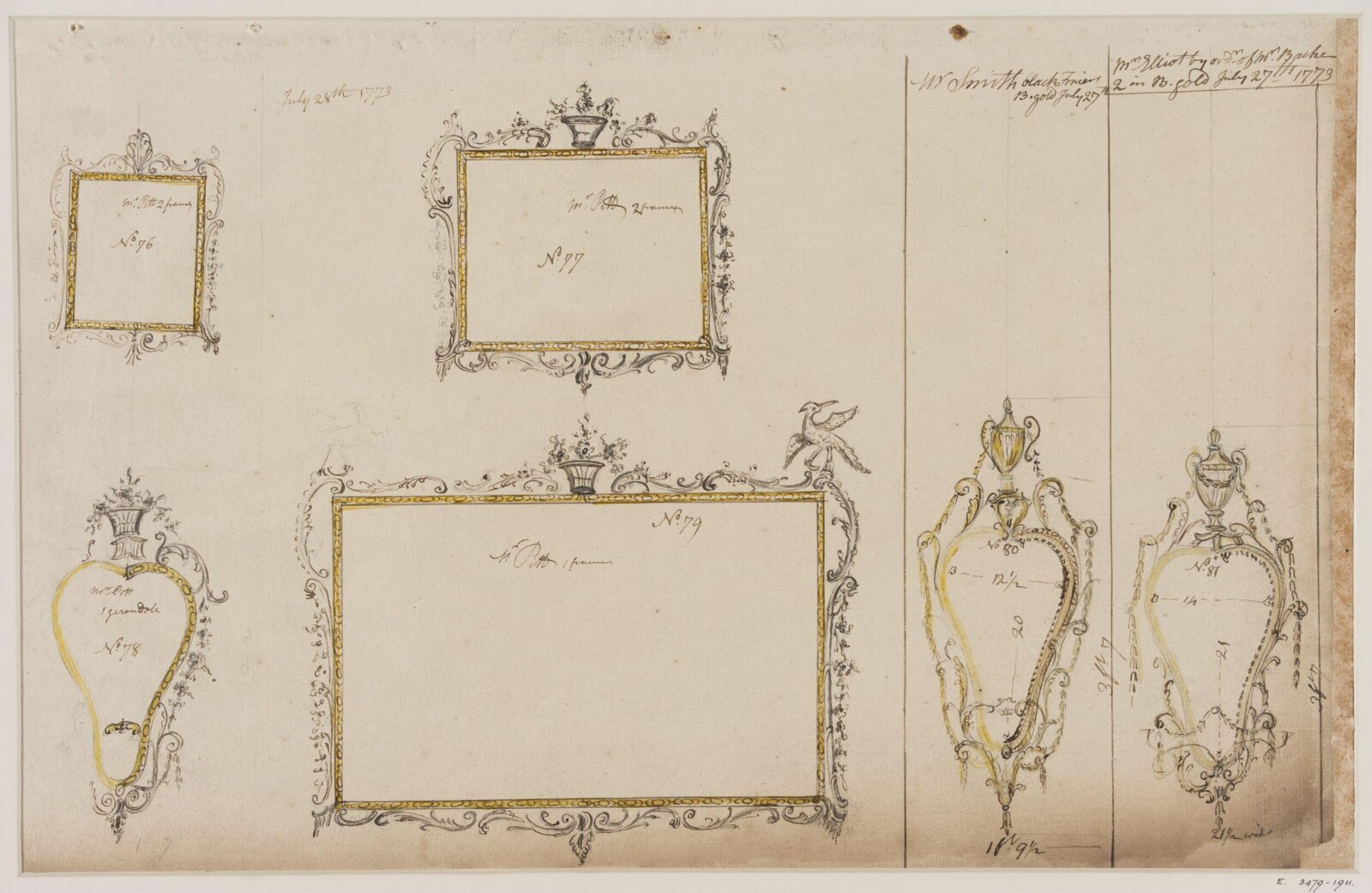 Drawing, workshop of John Linnell, mid 1770s