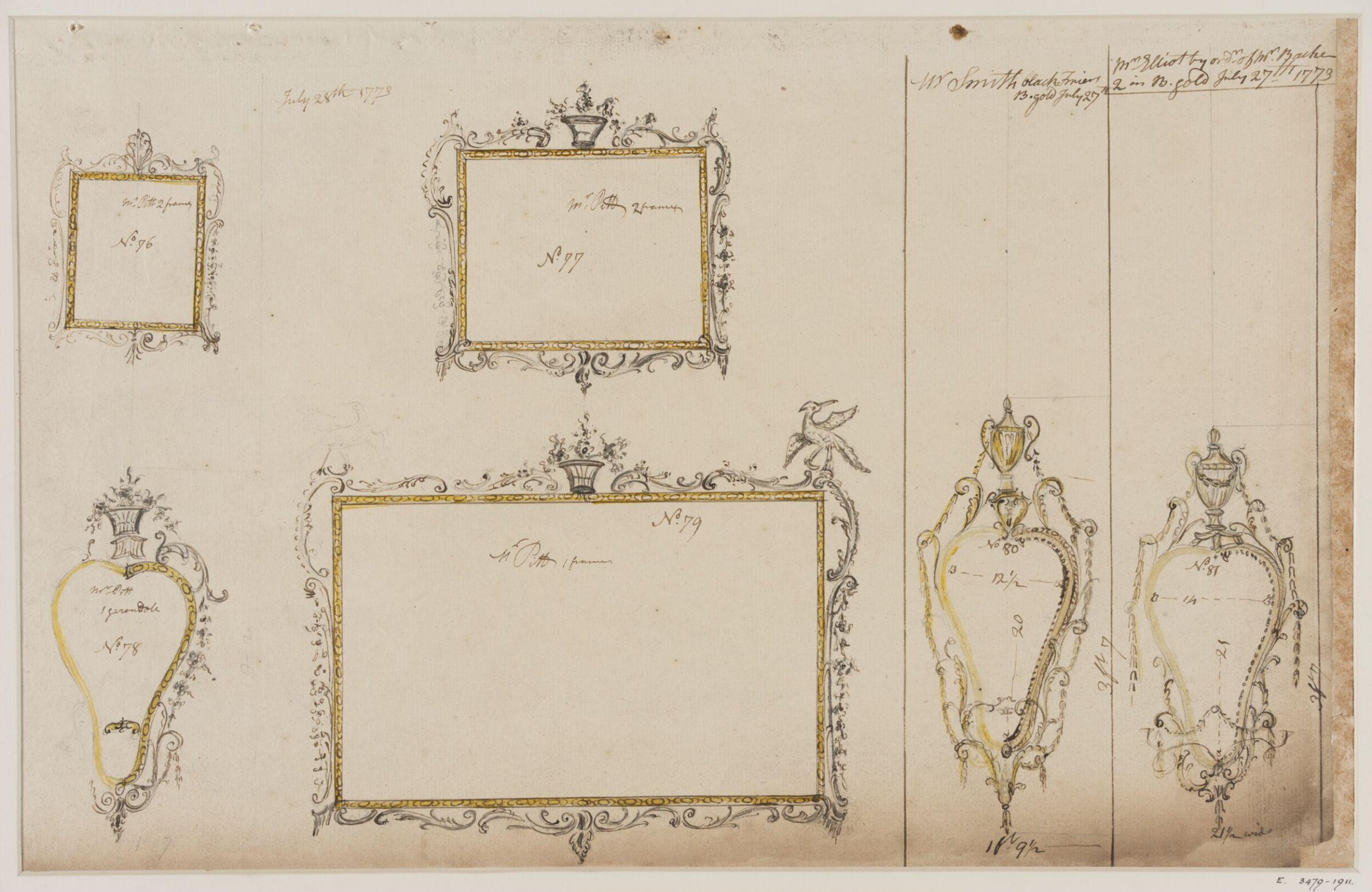 Drawing, workshop of John Linnell, mid 1770s