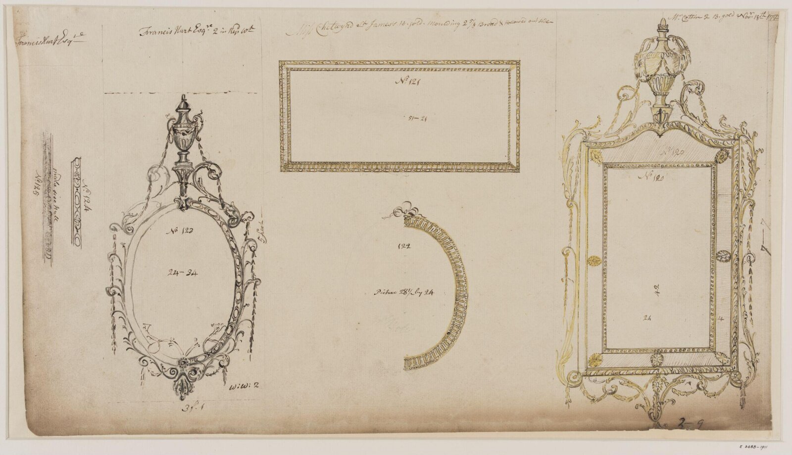 Drawing, workshop of John Linnell, mid 1770s