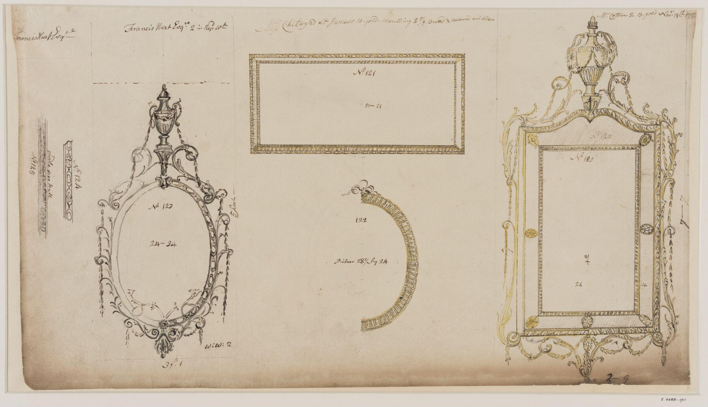 Drawing, workshop of John Linnell, mid 1770s