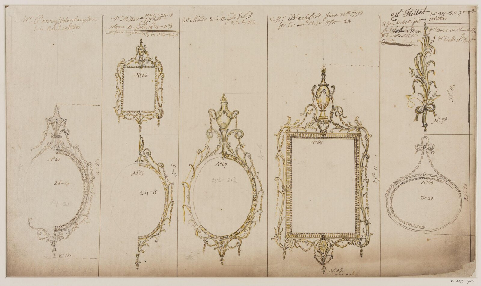 Drawing, workshop of John Linnell, June 1773 to July 1773