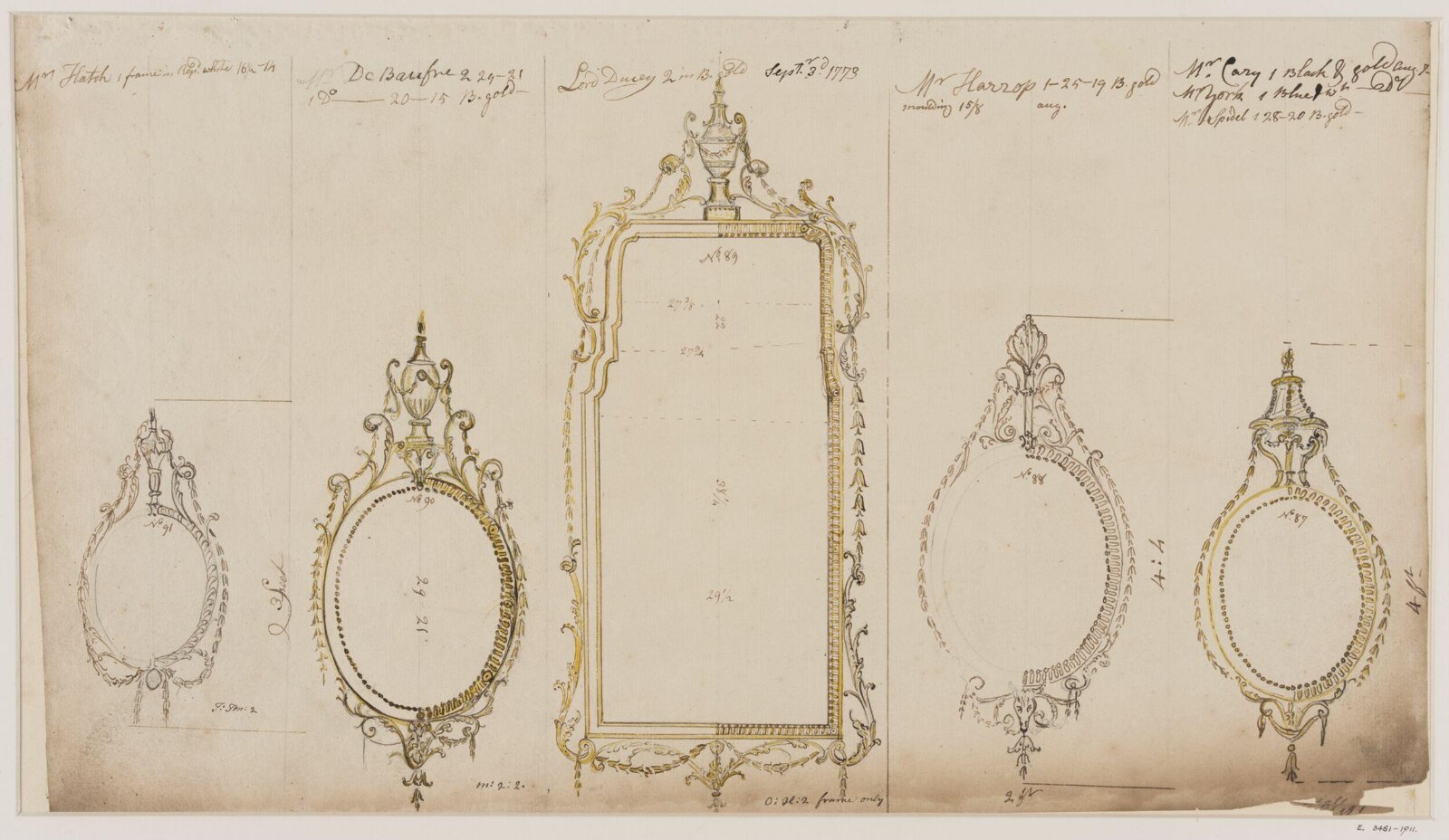 Drawing, workshop of John Linnell, mid 1770s