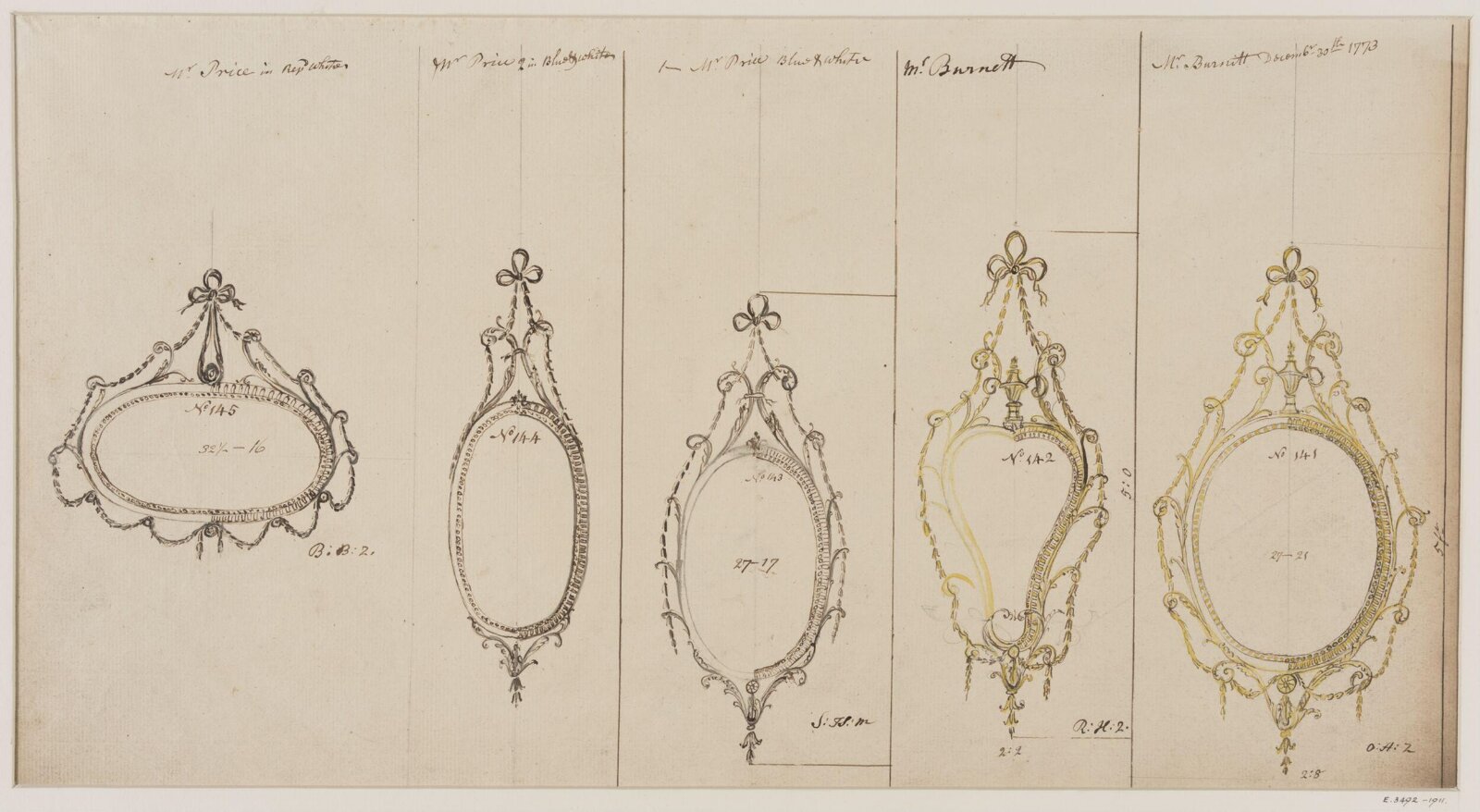 Drawing, workshop of John Linnell, mid 1770s