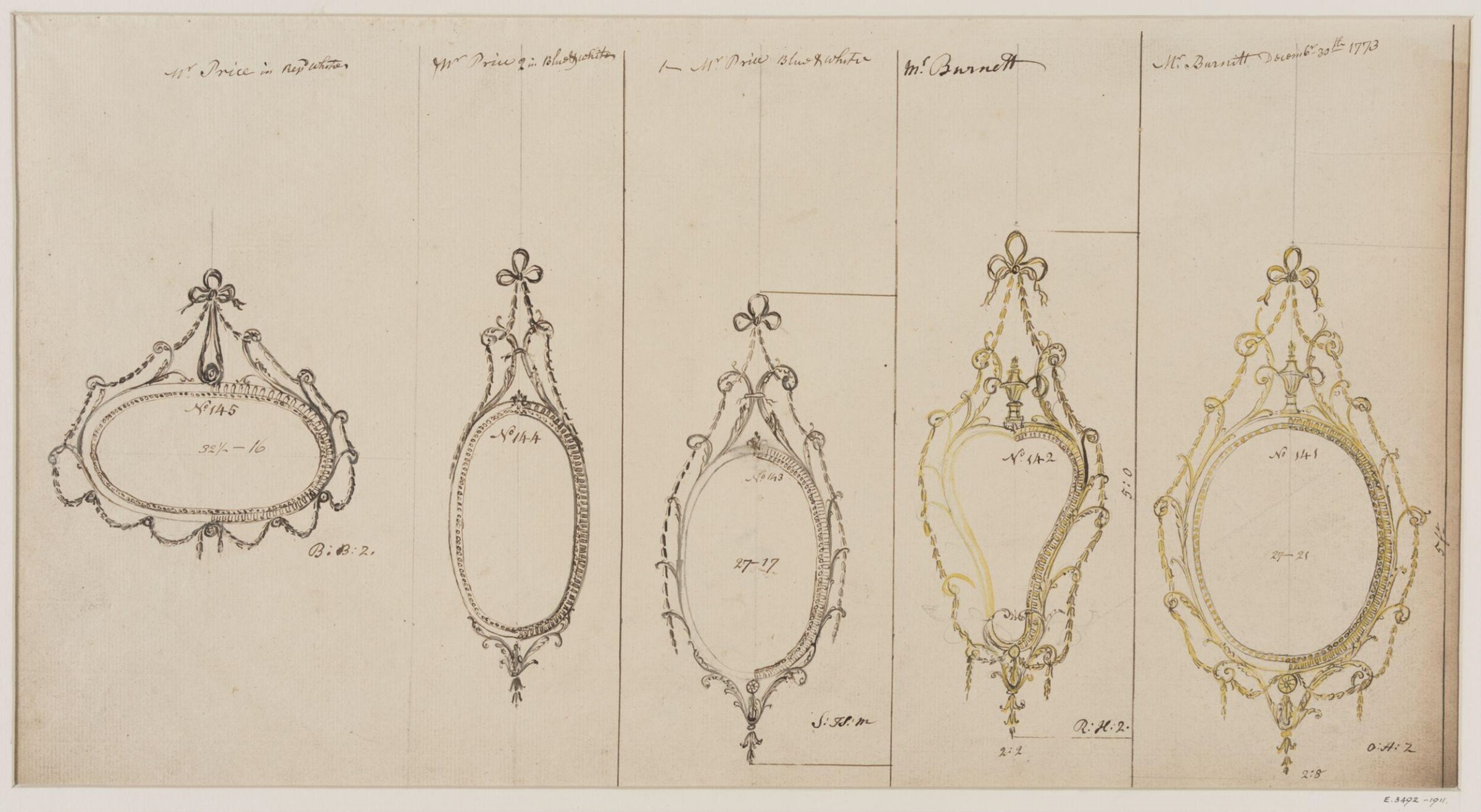 Drawing, workshop of John Linnell, mid 1770s