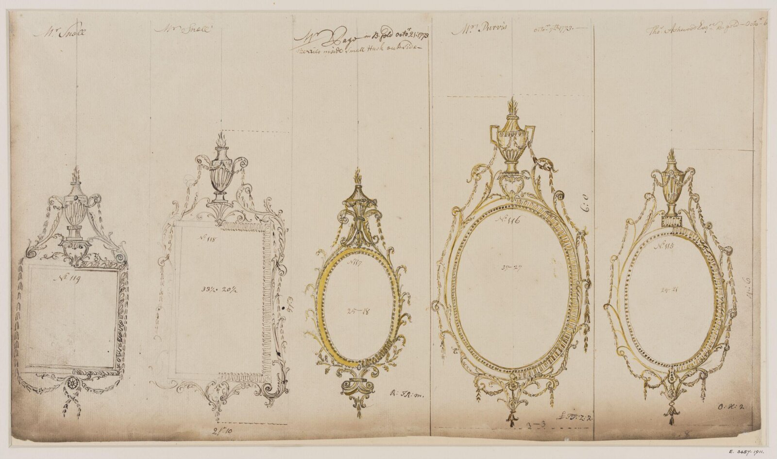 Drawing, workshop of John Linnell, mid 1770s