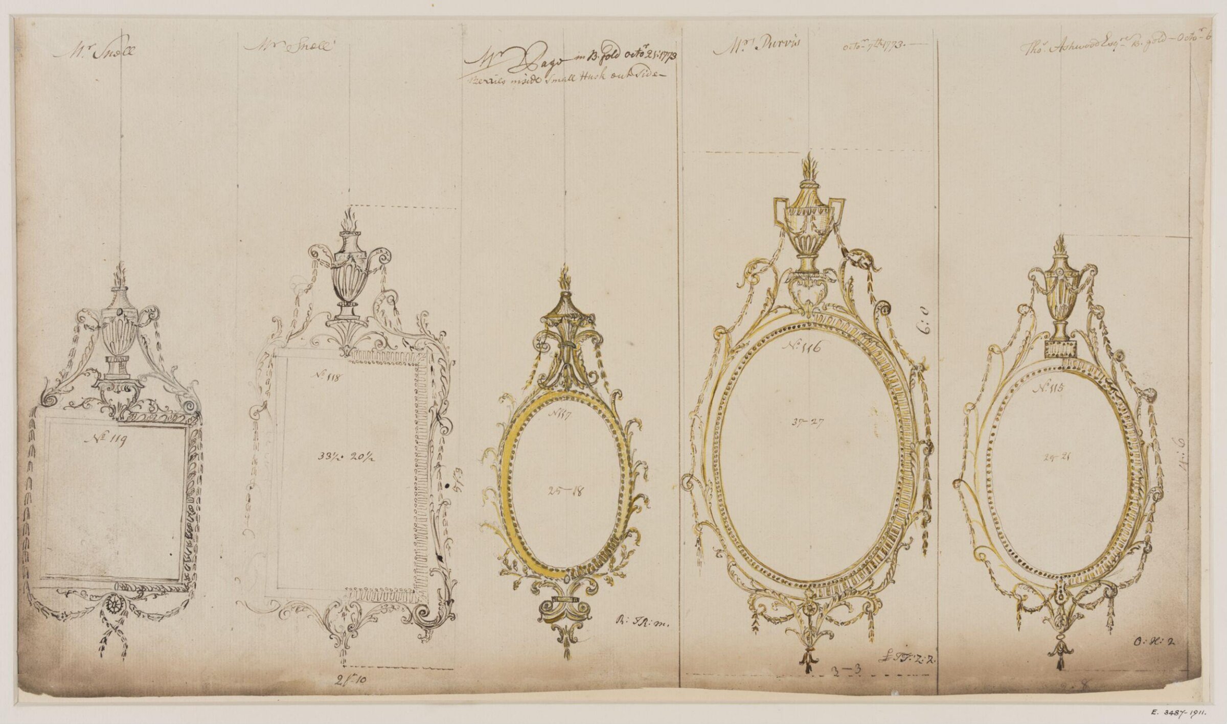 Drawing, workshop of John Linnell, mid 1770s