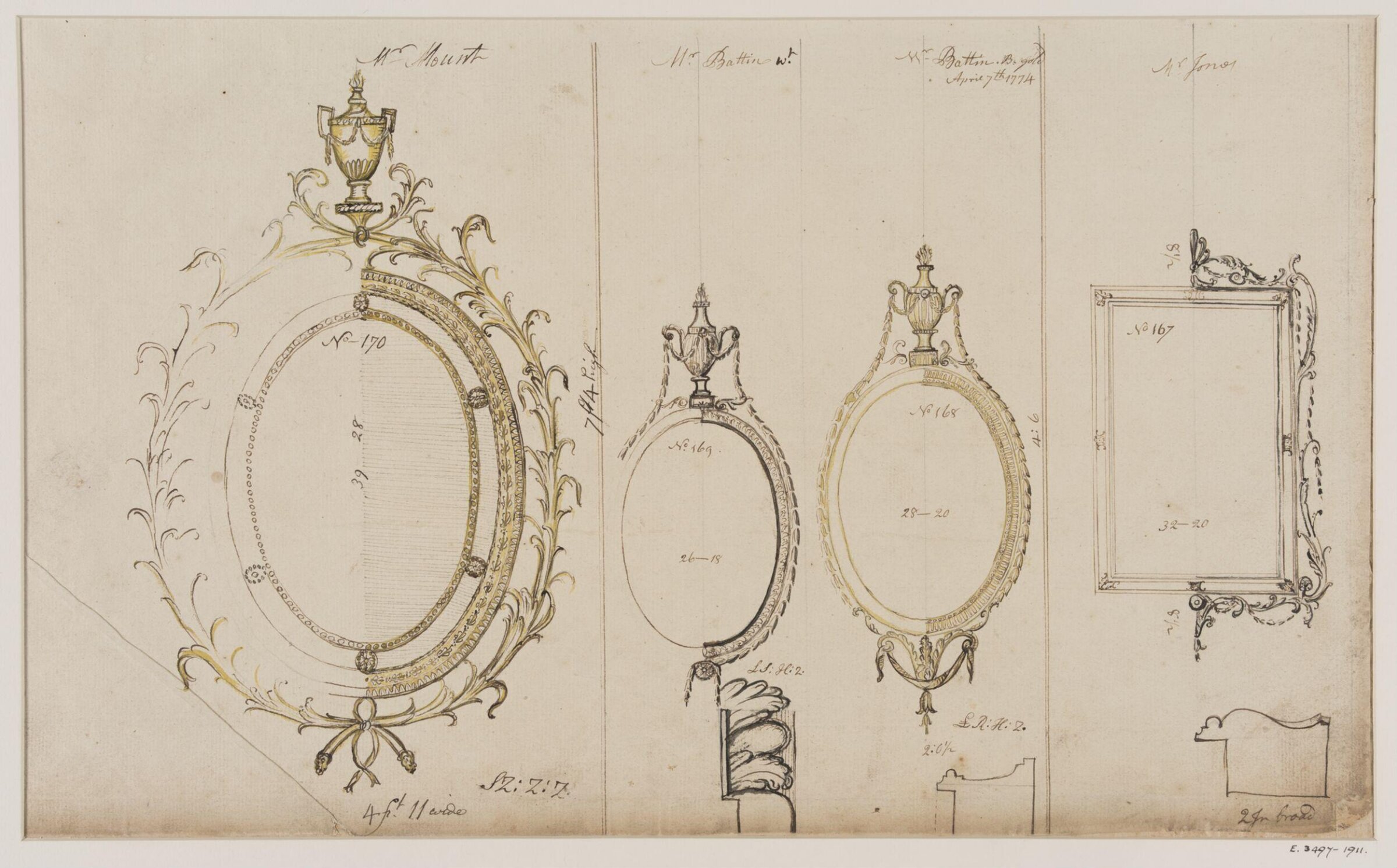 Drawing, workshop of John Linnell, mid 1770s