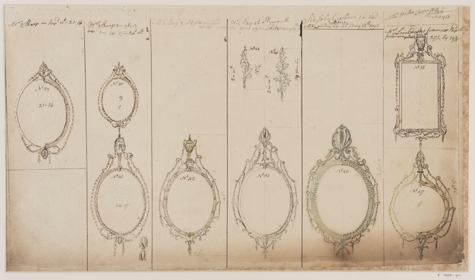Drawing, workshop of John Linnell, mid 1770s