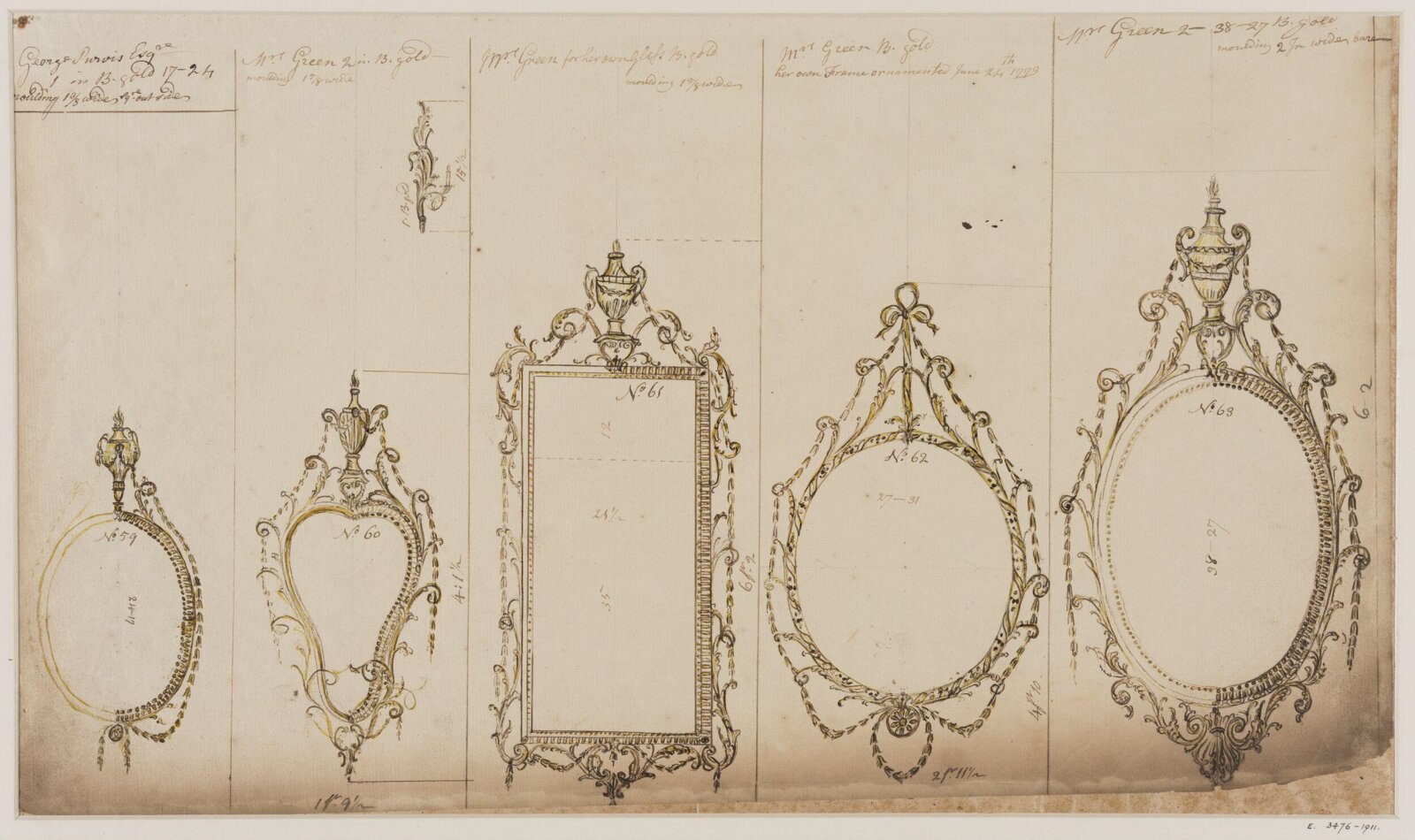 Drawing, workshop of John Linnell, mid 1770s