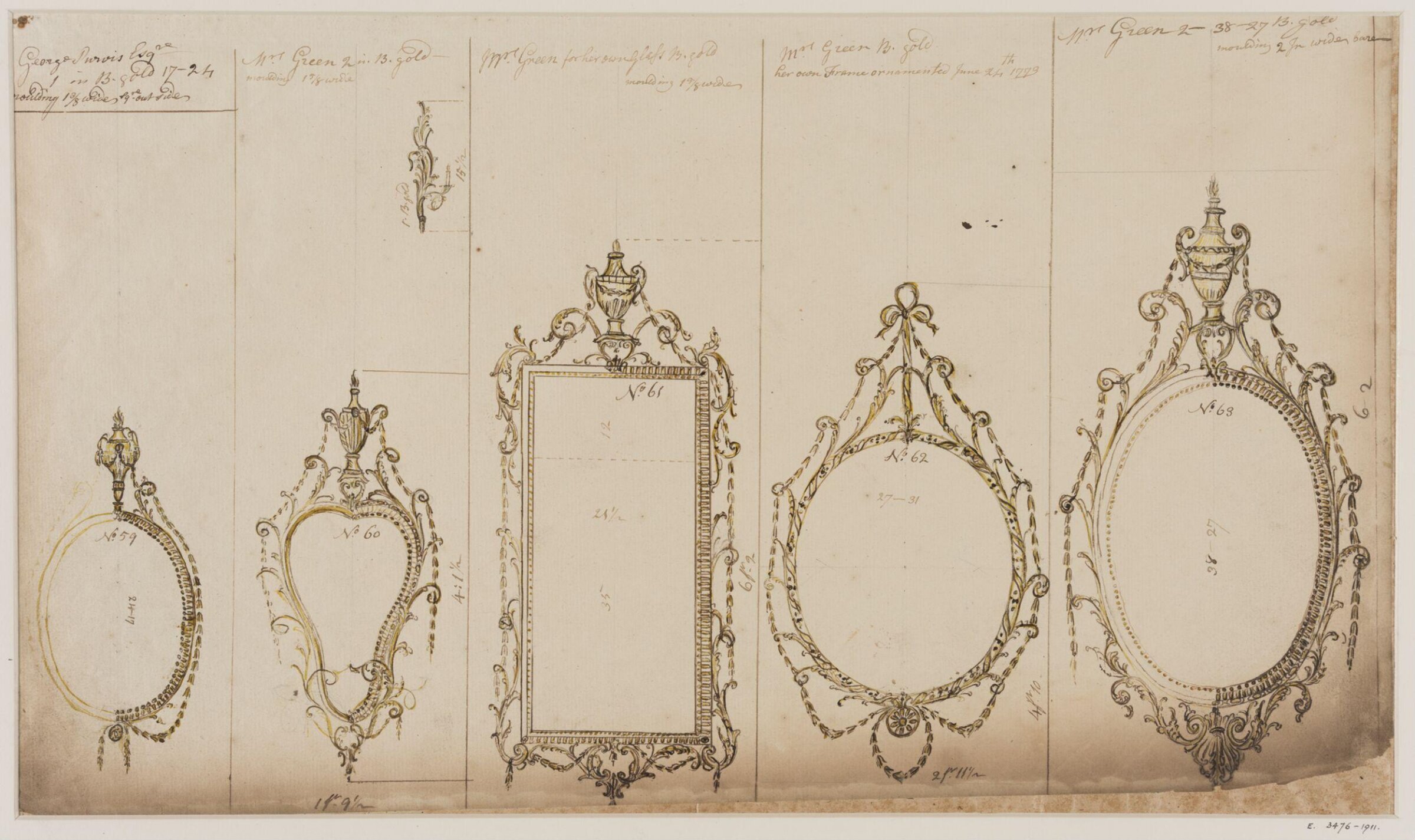 Drawing, workshop of John Linnell, mid 1770s
