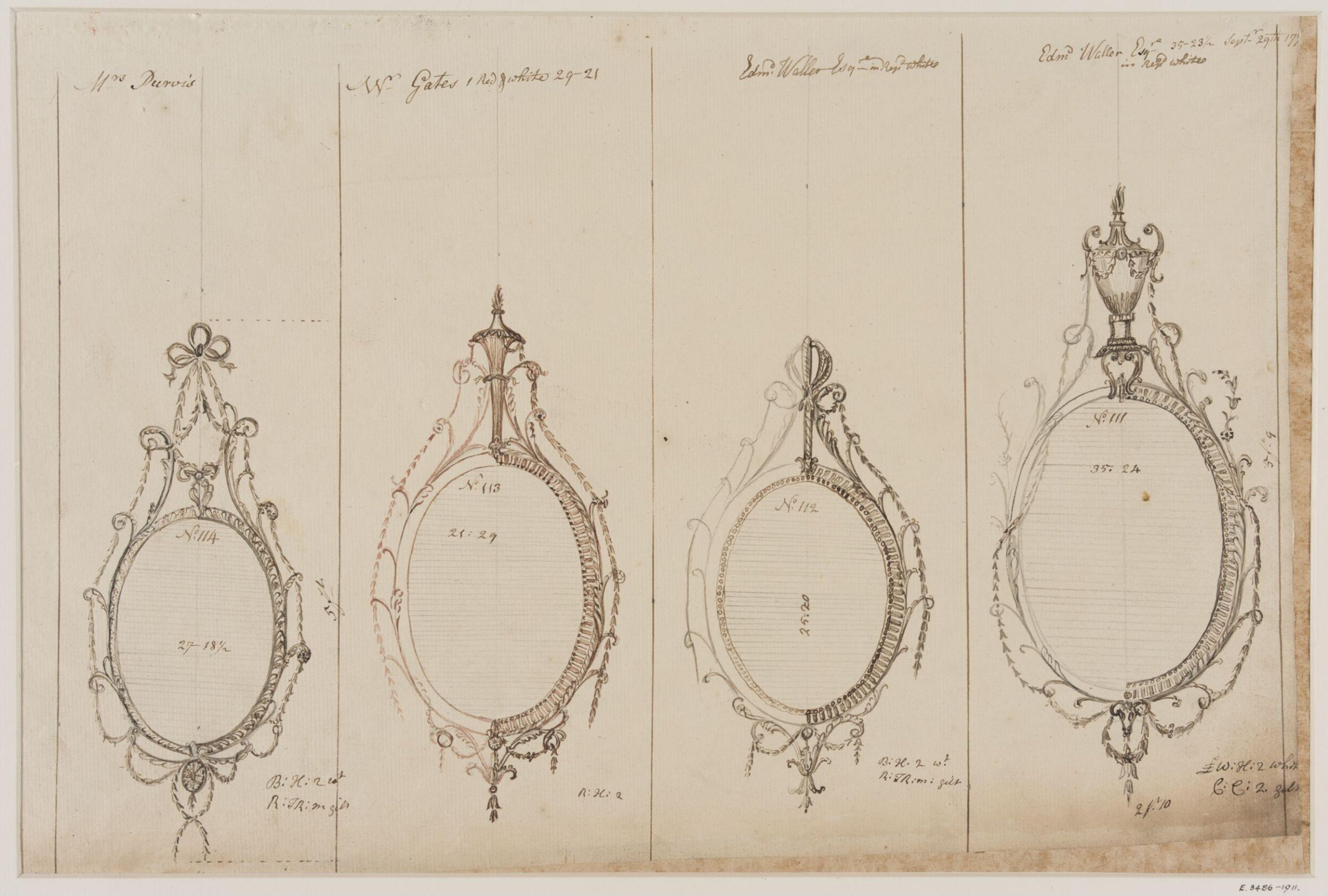Drawing, workshop of John Linnell, mid 1770s