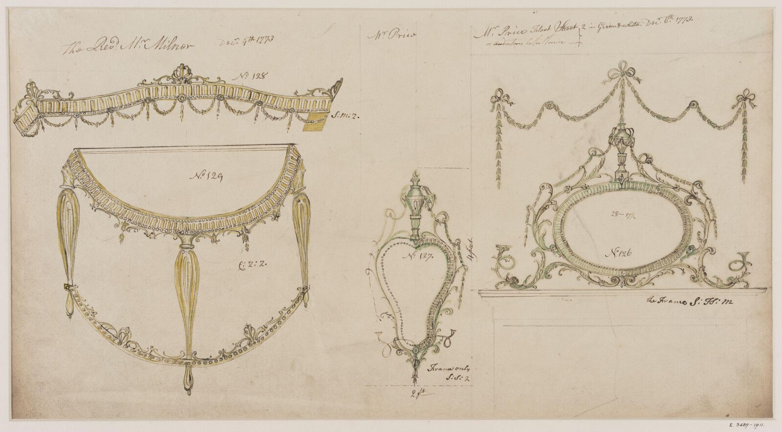 Drawing, workshop of John Linnell, mid 1770s