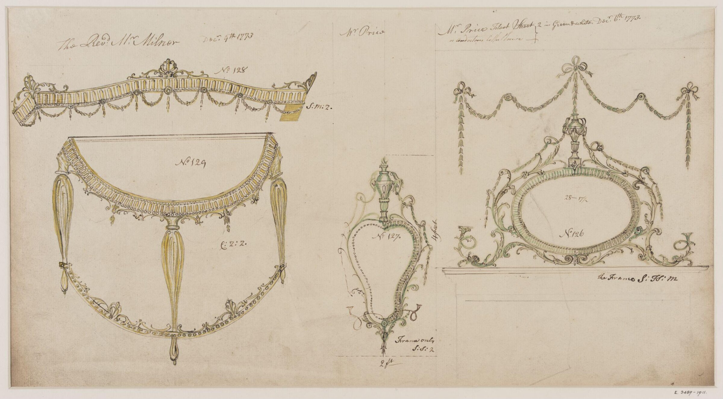 Drawing, workshop of John Linnell, mid 1770s