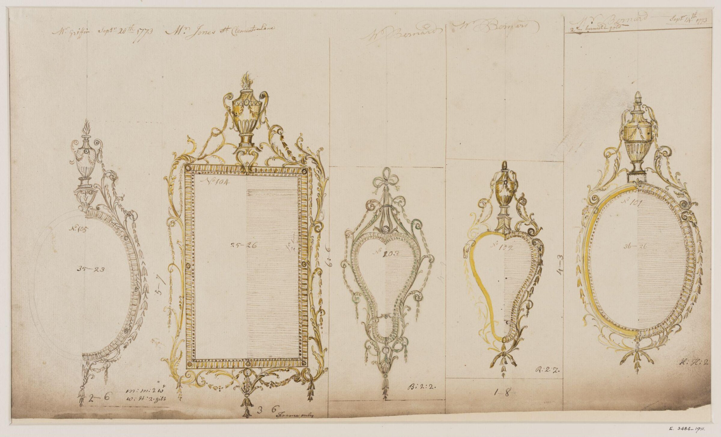 Drawing, workshop of John Linnell, mid 1770s
