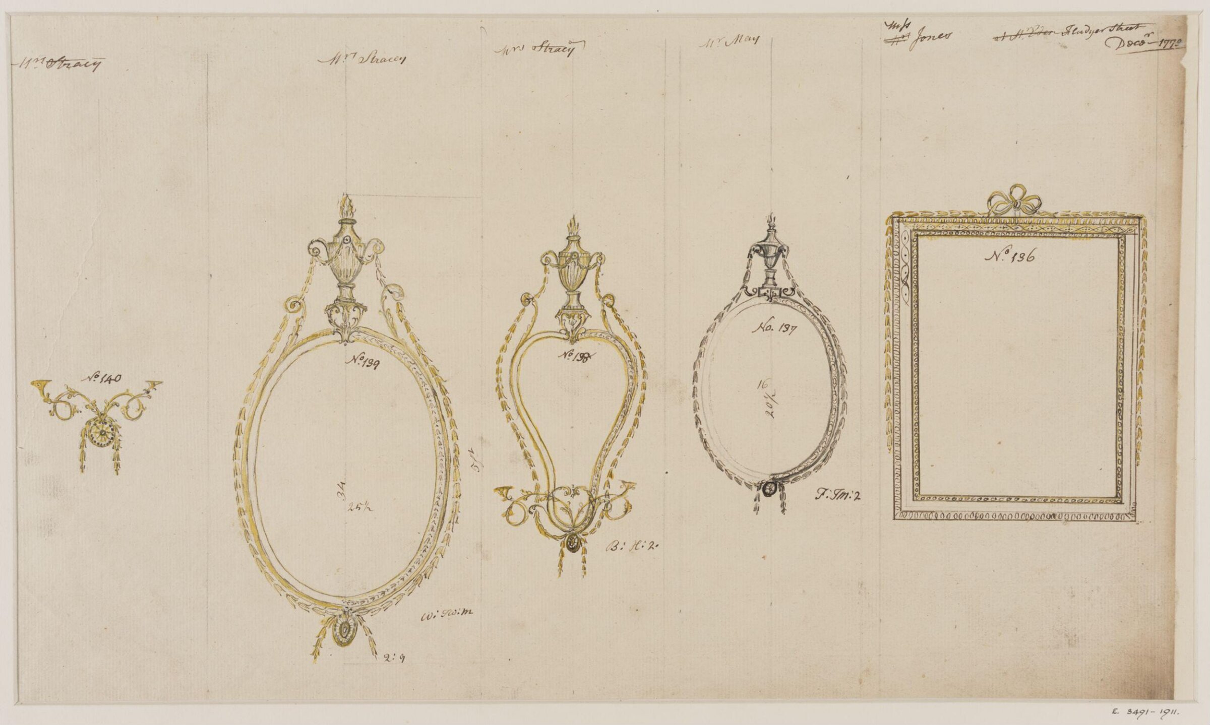 Drawing, workshop of John Linnell, mid 1770s