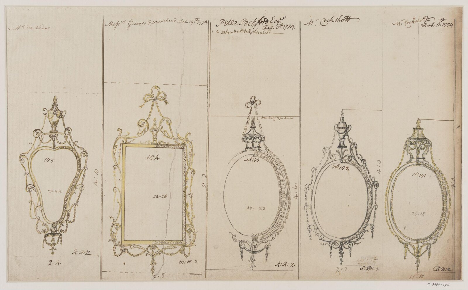 Drawing, workshop of John Linnell, mid 1770s