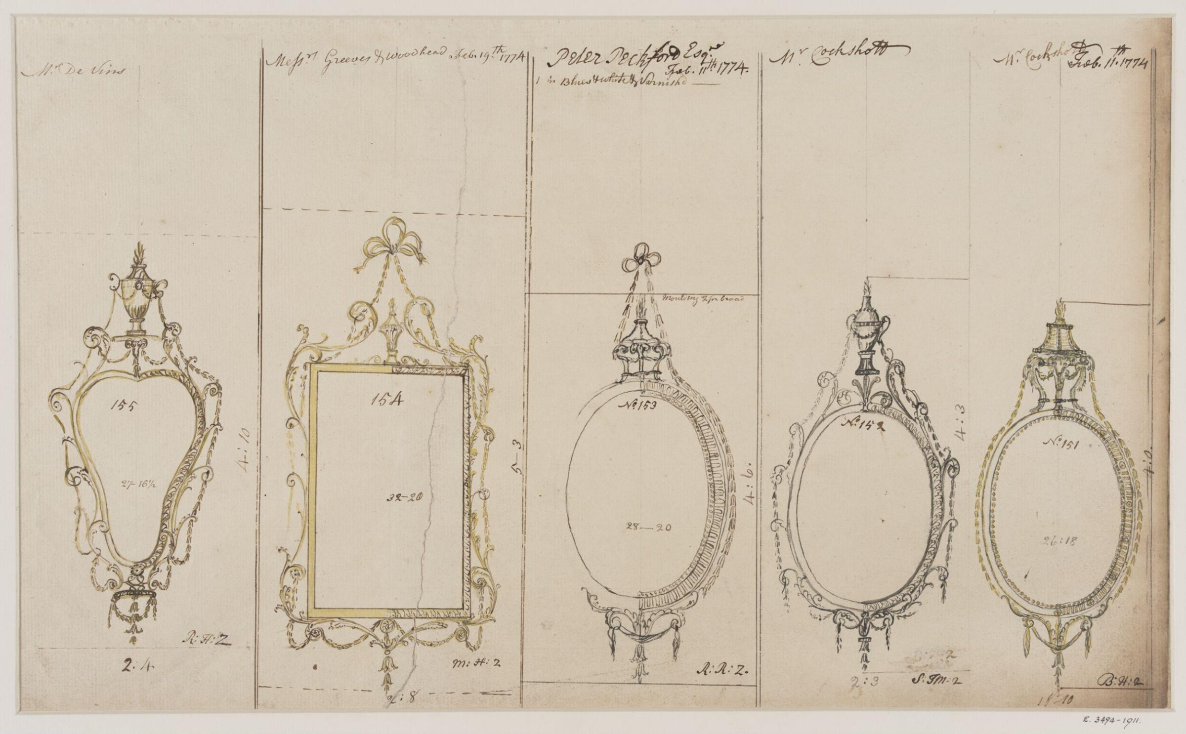 Drawing, workshop of John Linnell, mid 1770s