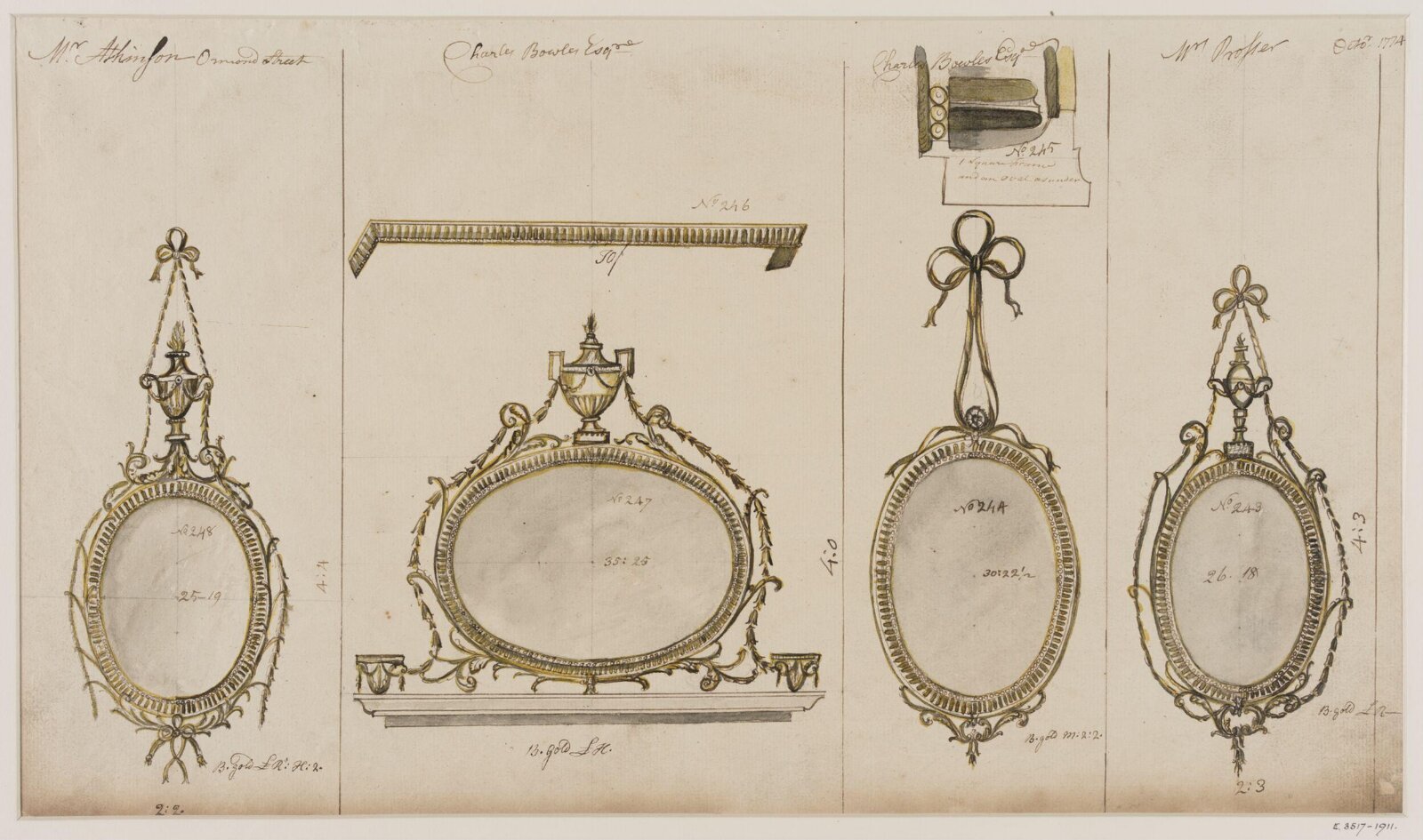 Drawing, John Linnell, ca. October 1774