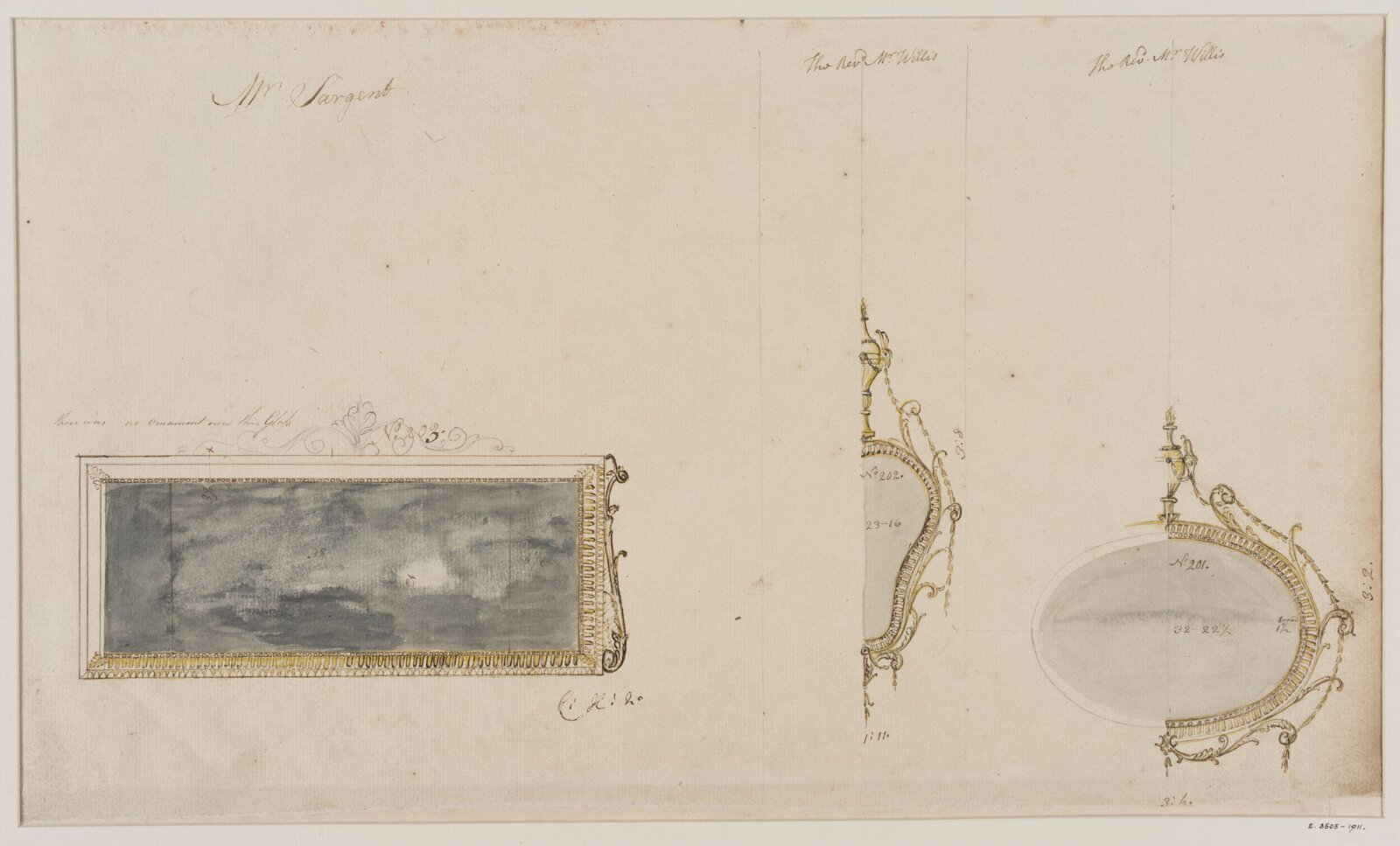 Drawing, workshop of John Linnell, mid 1770s