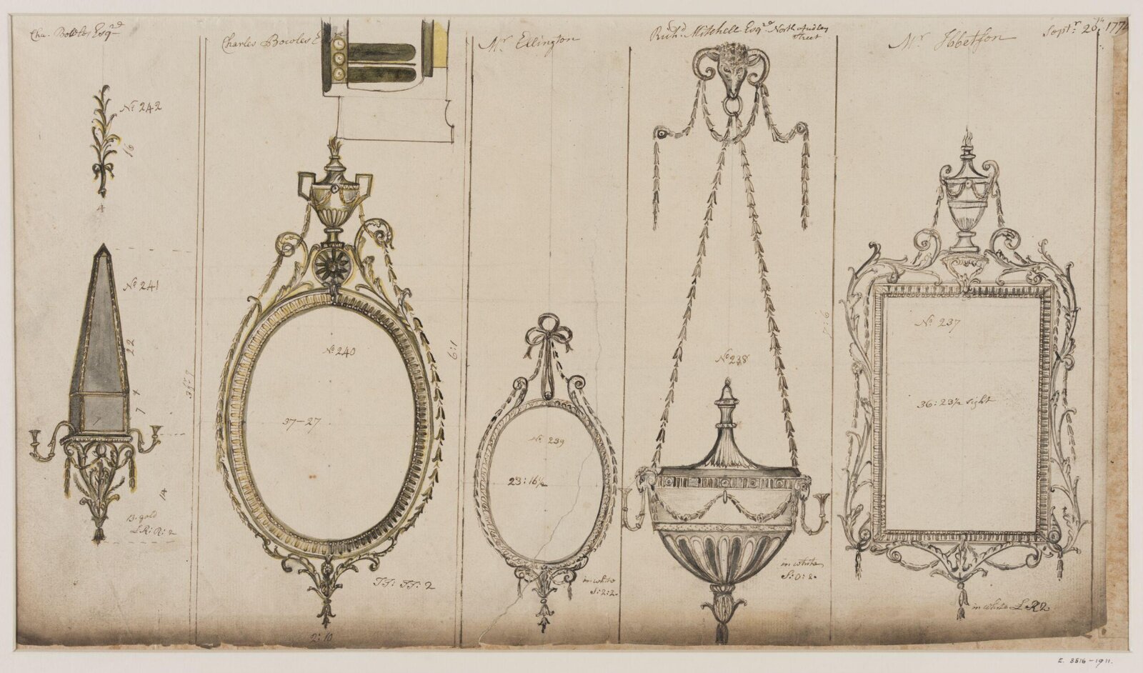 Drawing, John Linnell, ca. September 1774
