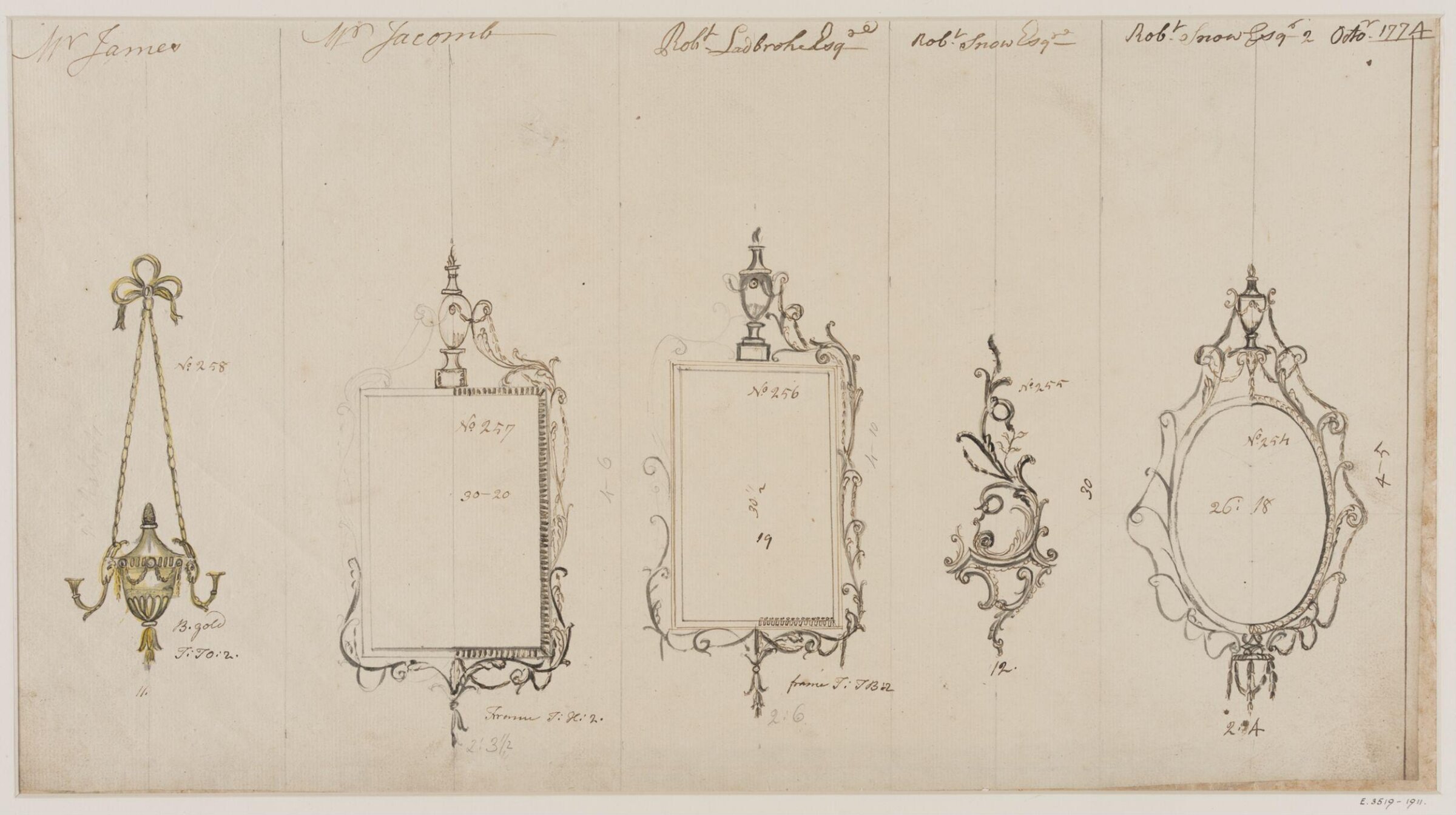 Drawing, John Linnell, ca. October 1774