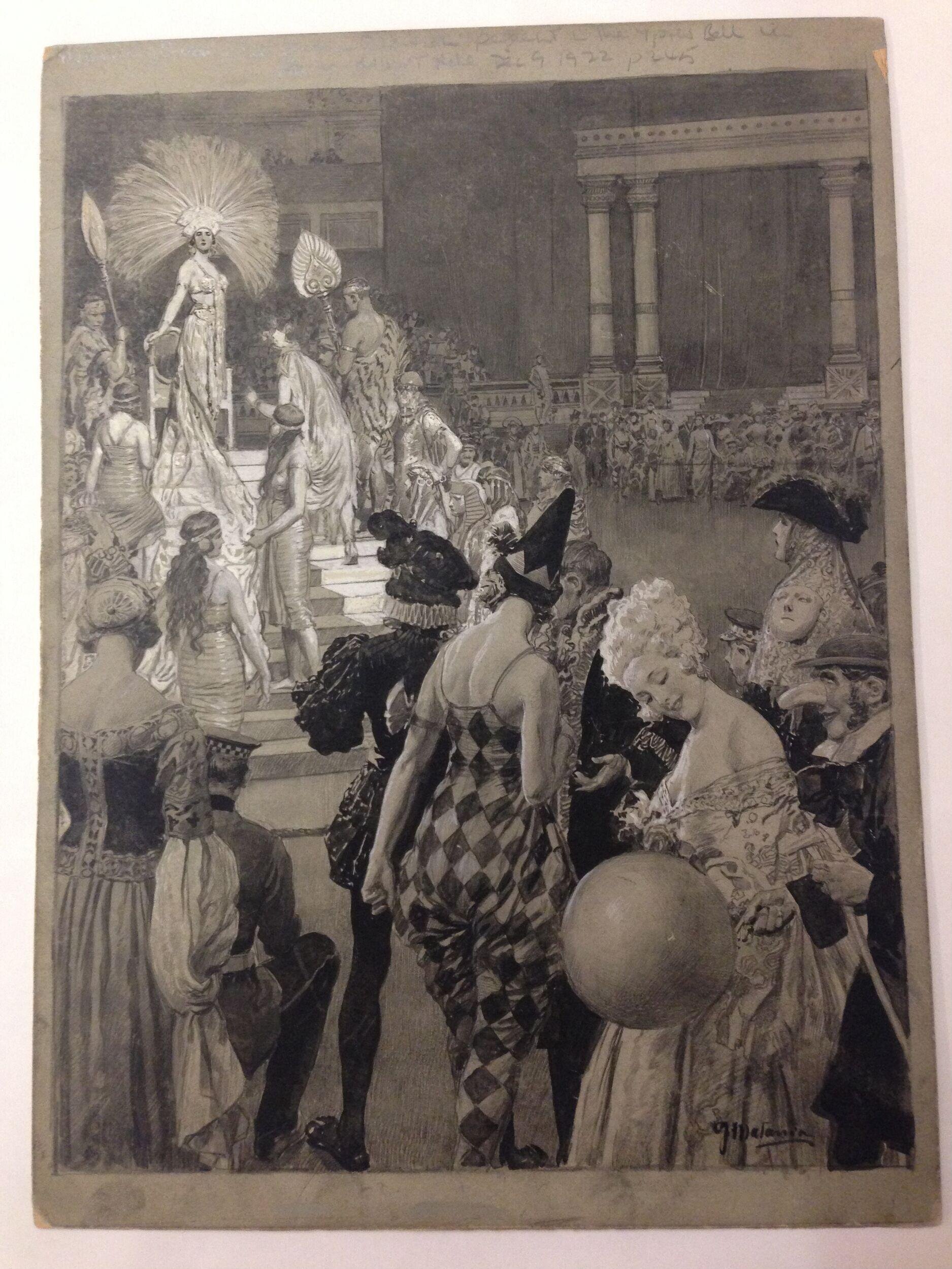 The Queen of Sheba in the "Eastern Question" Pageant by Matania, Fortunino